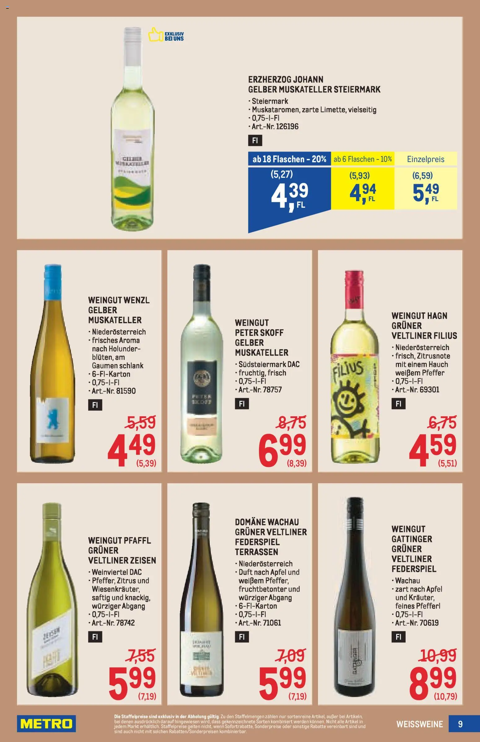 Metro angebote Getränke Spezial gültig ab 30.04.2026 | Seite: 9 | Produkte: Pfeffer, Duft, Äpfel