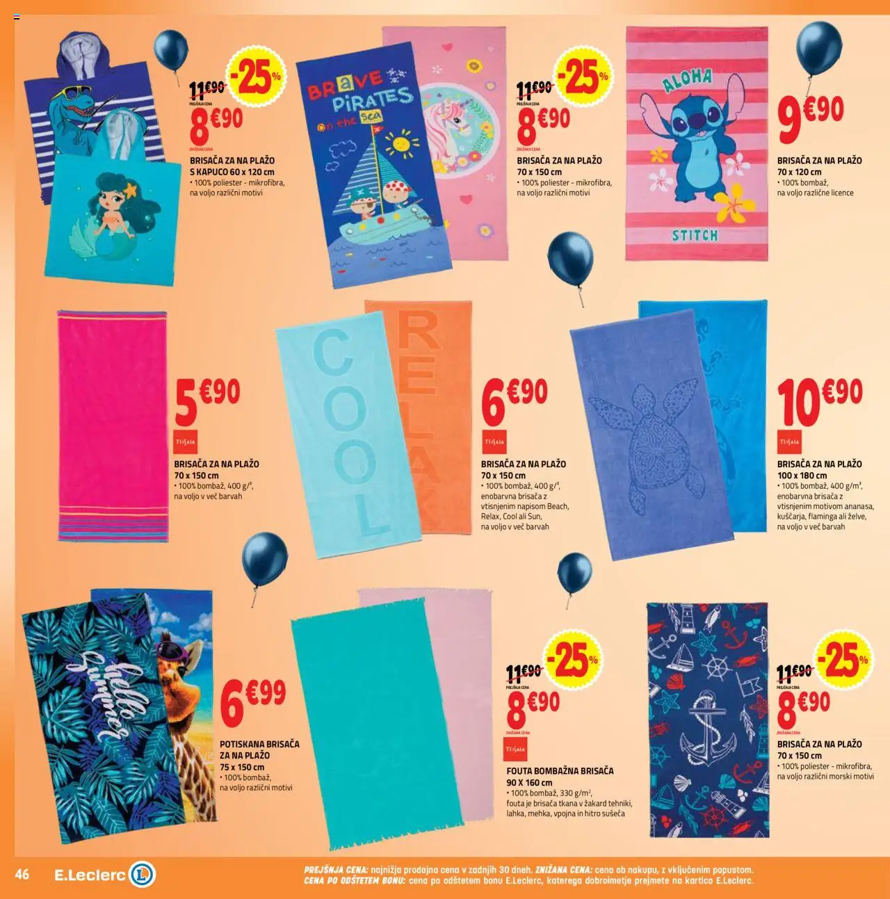 E.leclerc katalog │ velja od 11.06.2025 | Stran: 46 | Izdelki: Brisača