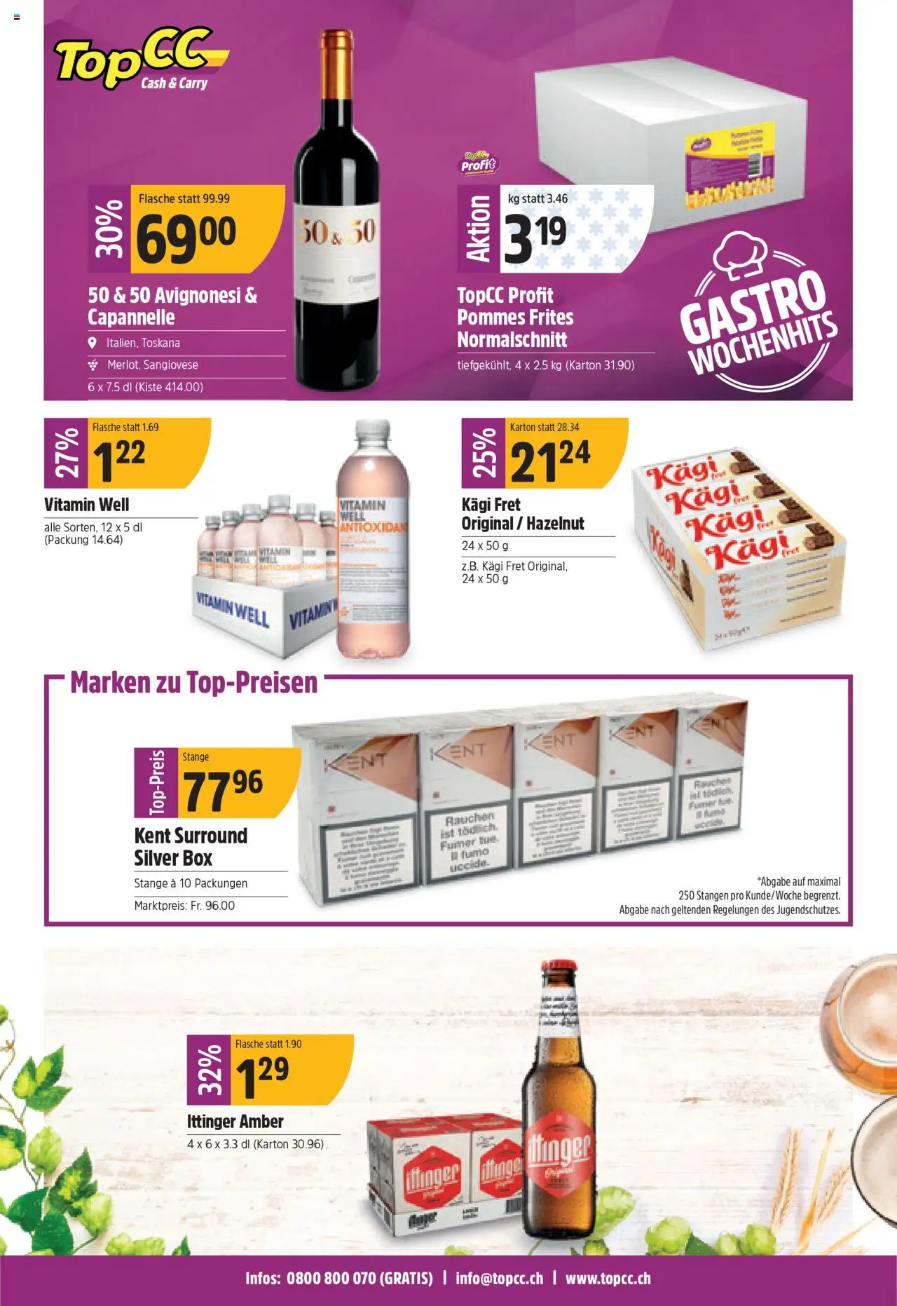 TopCC Aktionen ab 18.08.2025 | Seite: 32 | Produkte: Box, Pommes Frites