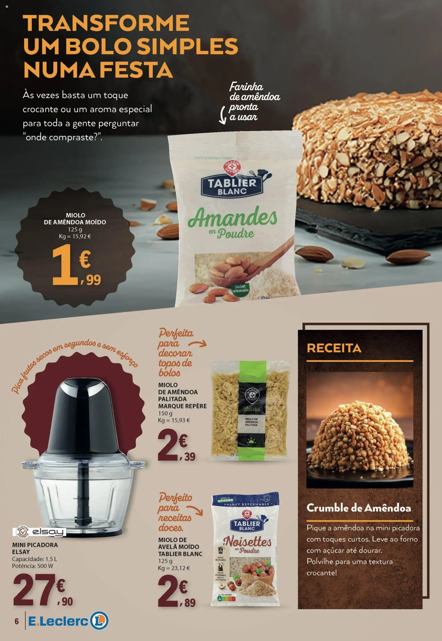 E.Leclerc Folheto da Nossa Marca │ válido de 01.03.2026 | Página: 6 | Produtos: Forno, Bolo, Açúcar