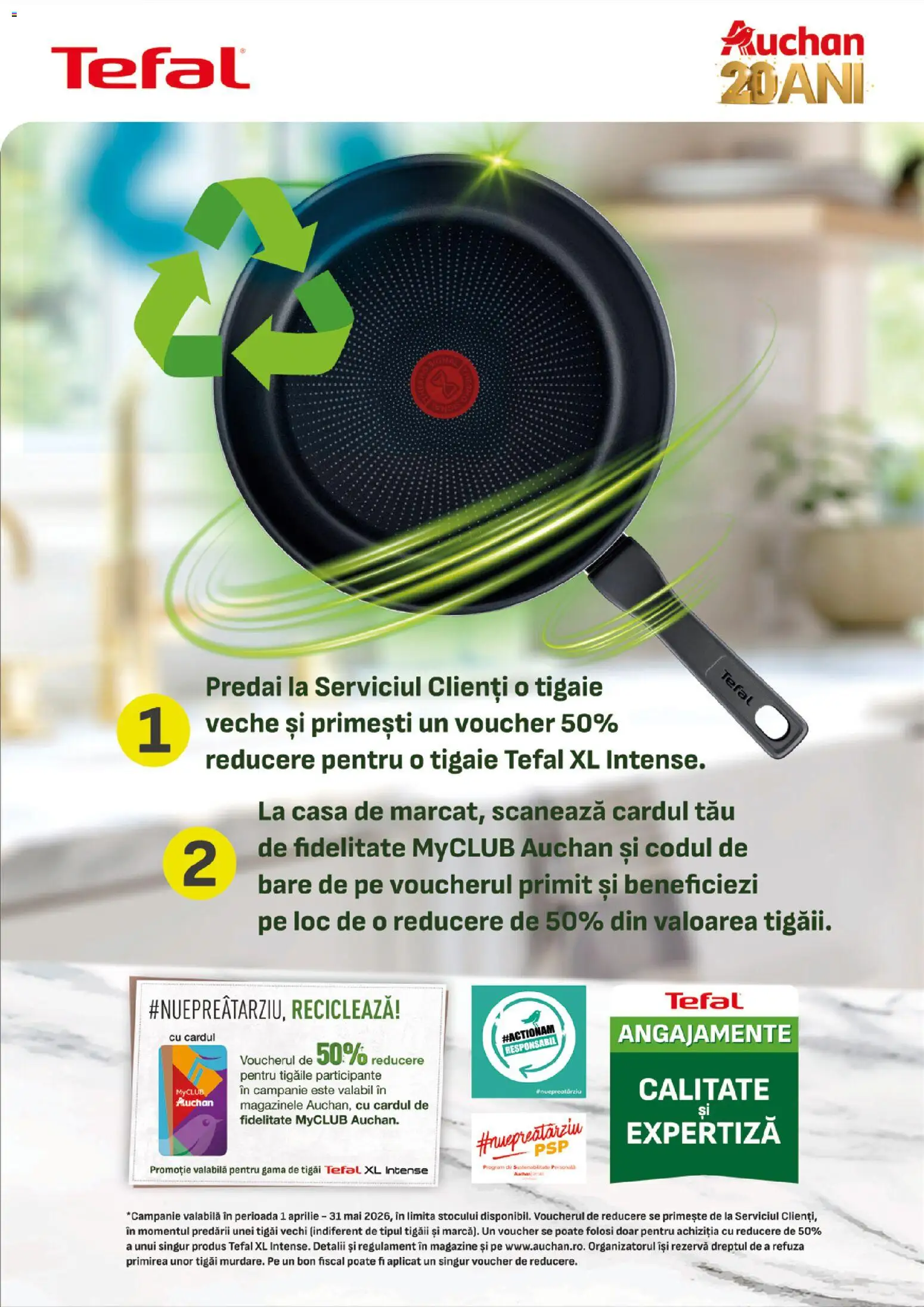 Noul catalog Auchan – valabil de la 08.04.2026 | Pagină: 26 | Produse: Tigaie