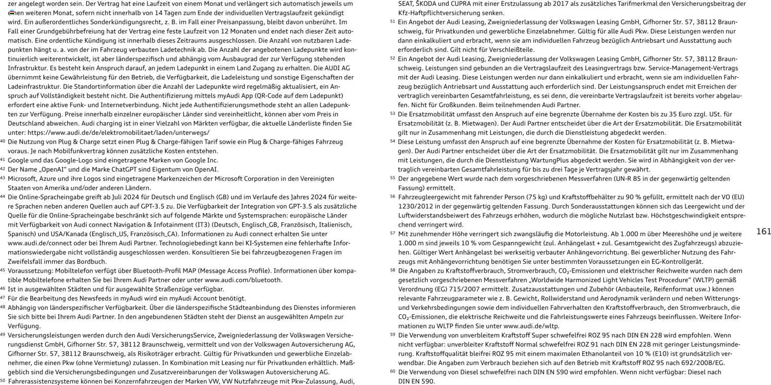 Audi A3 – gültig ab 28.10.2025 | Seite: 161 | Produkte: Navigation