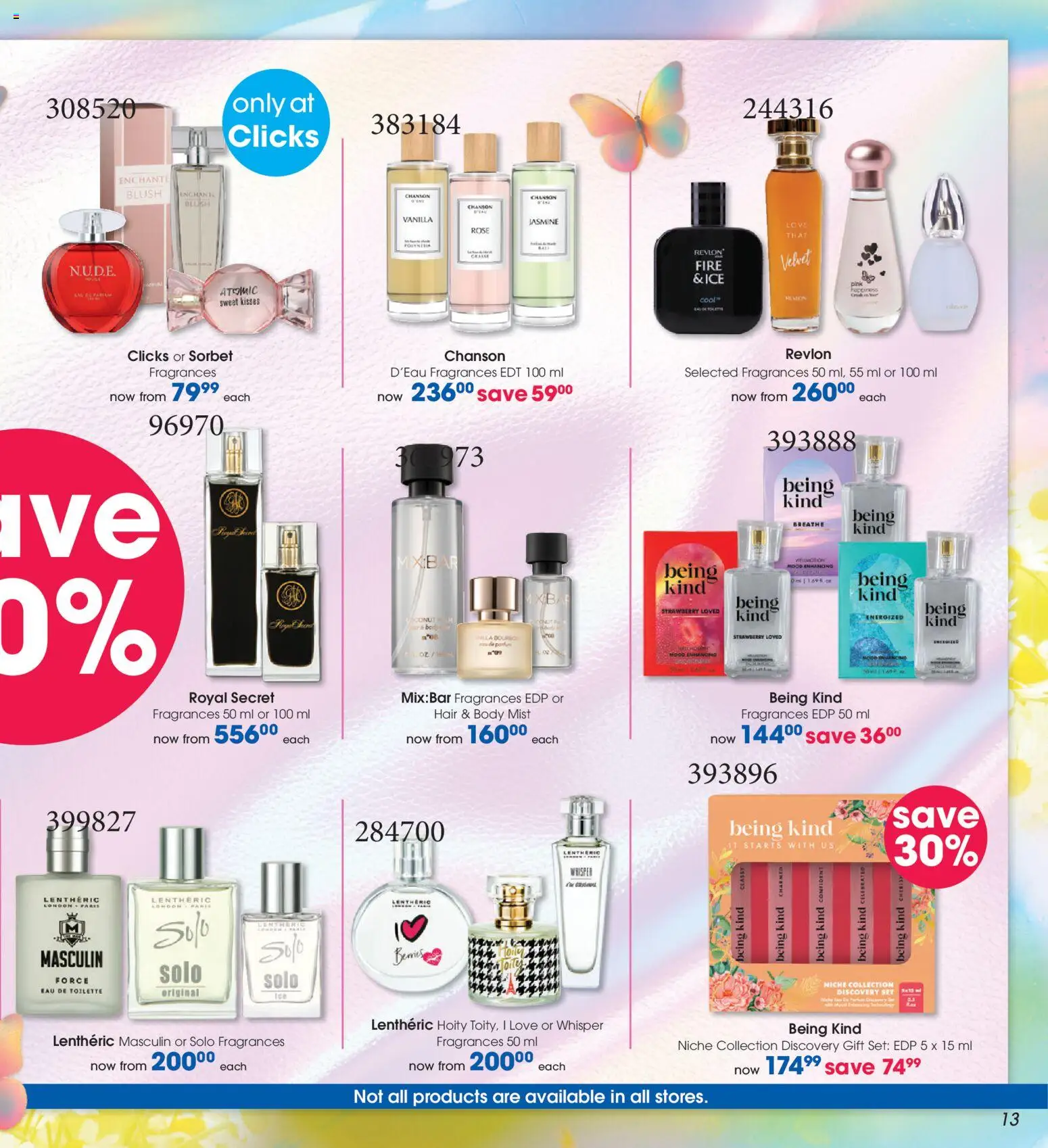 New Clicks catalogue – valid from 30.10.2025 | Page: 13 | Products: Eau de toilette, Blush