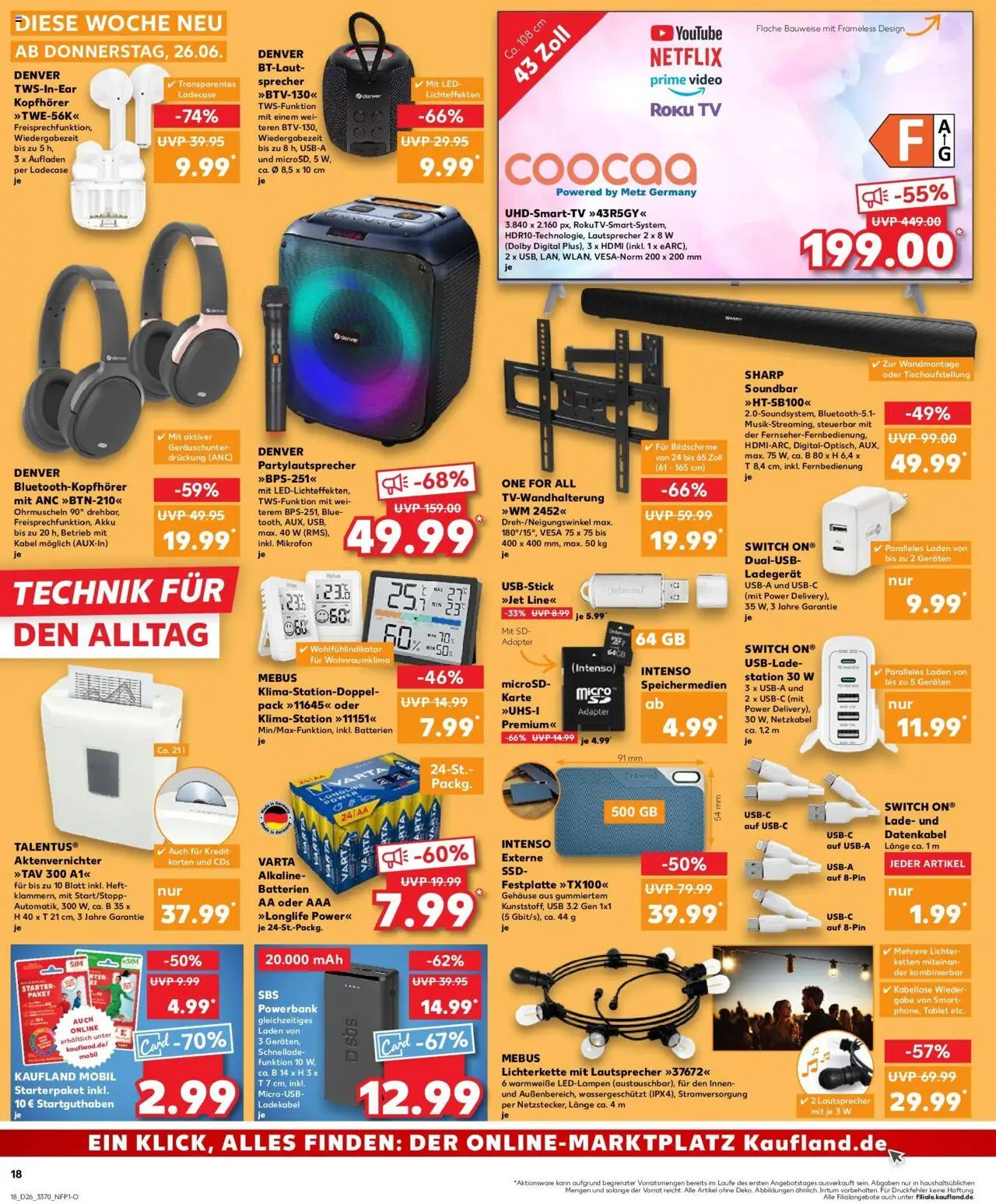 Kaufland prospekt Eisenach	 - gültig ab dem 29.06.2025 | Seite: 29 | Produkte: Kabel, Lautsprecher, Aktenvernichter, Ladegerät