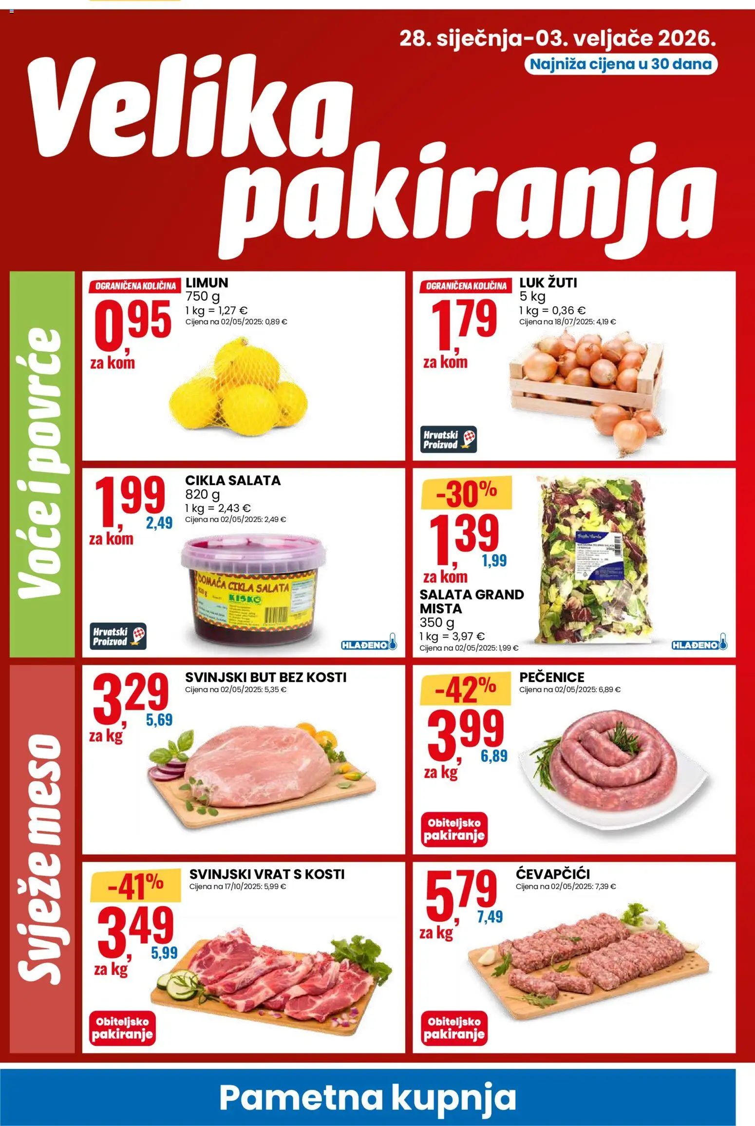 Eurospin katalog | vrijedi od 28.01.2026 | Stranica: 2 | Proizvodi: Salata, Povrće, Voće, Limun