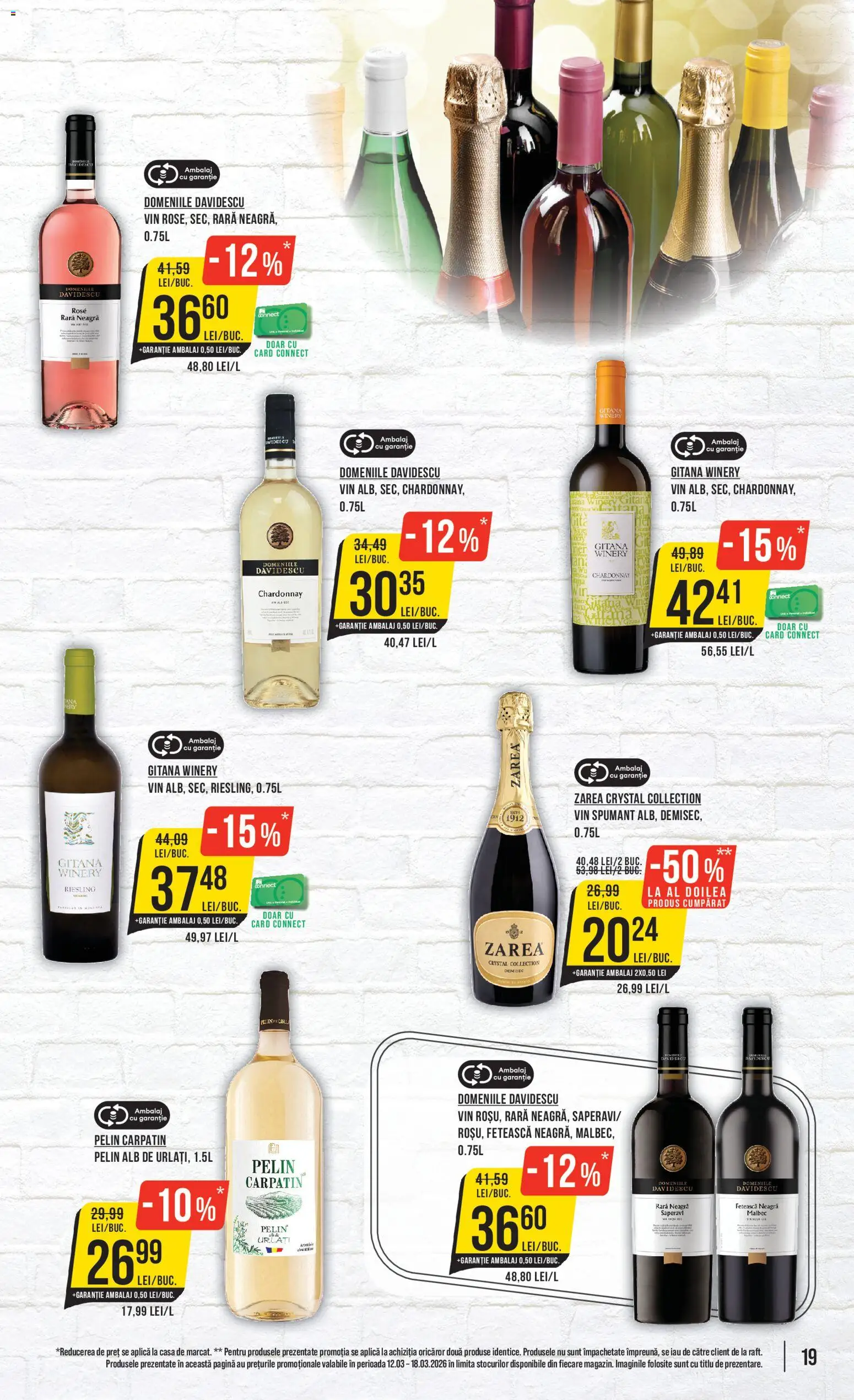 Noul catalog Mega Image – valabil de la 12.03.2026 | Pagină: 19 | Produse: Raft, Vin