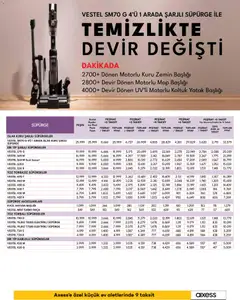 04.11.2025 tarihinden itibaren geçerli olan Vestel kataloğu önizlemesi | Sayfa: 21 | Ürünler: Yatak, Koltuk, Fırça, Elektrikli süpürge