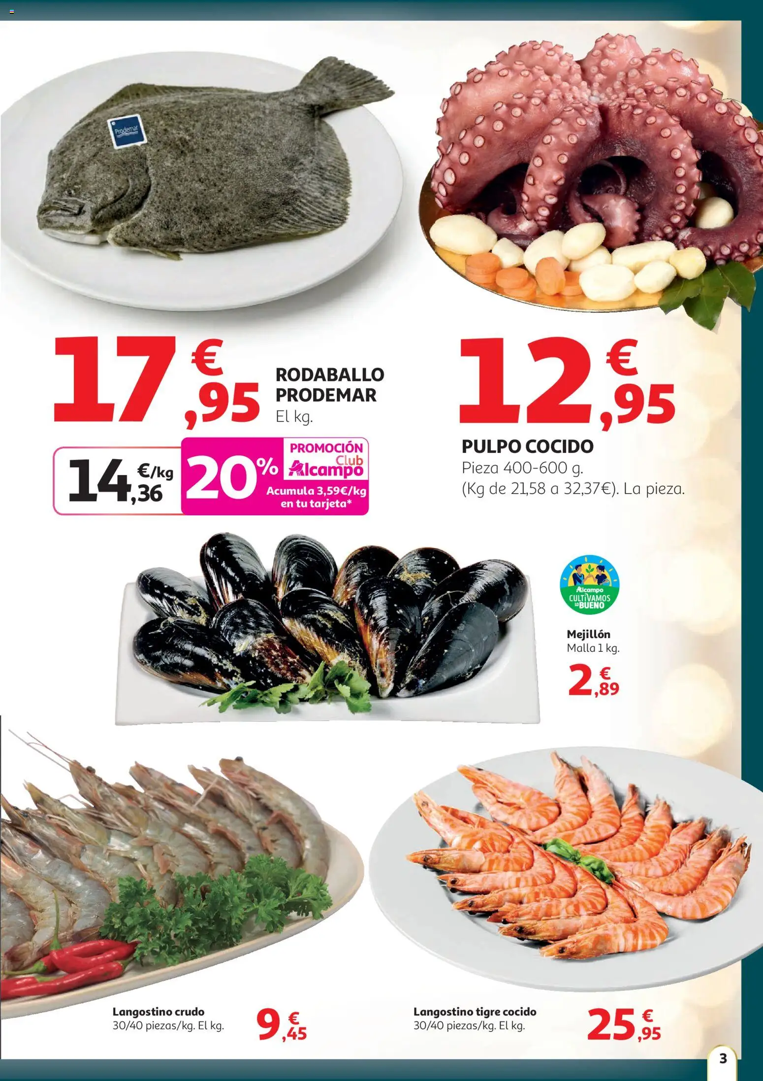 Alcampo - Sabor a Navidad │ válido desde el 11.12.2025 | Página: 3 | Productos: Langostino