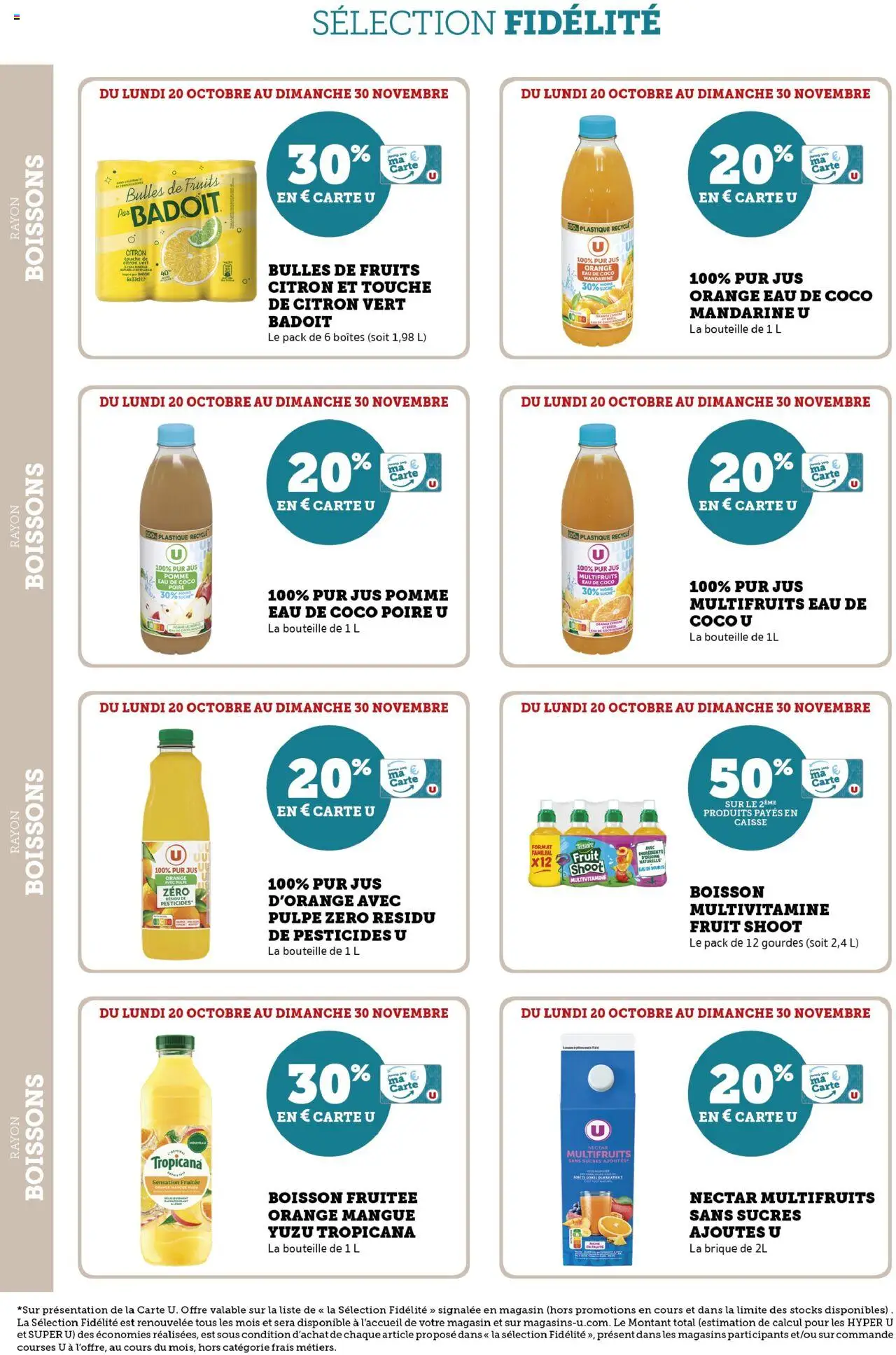 {H1} | Page: 18 | Produits: Badoit, Orange, Poire, Jus