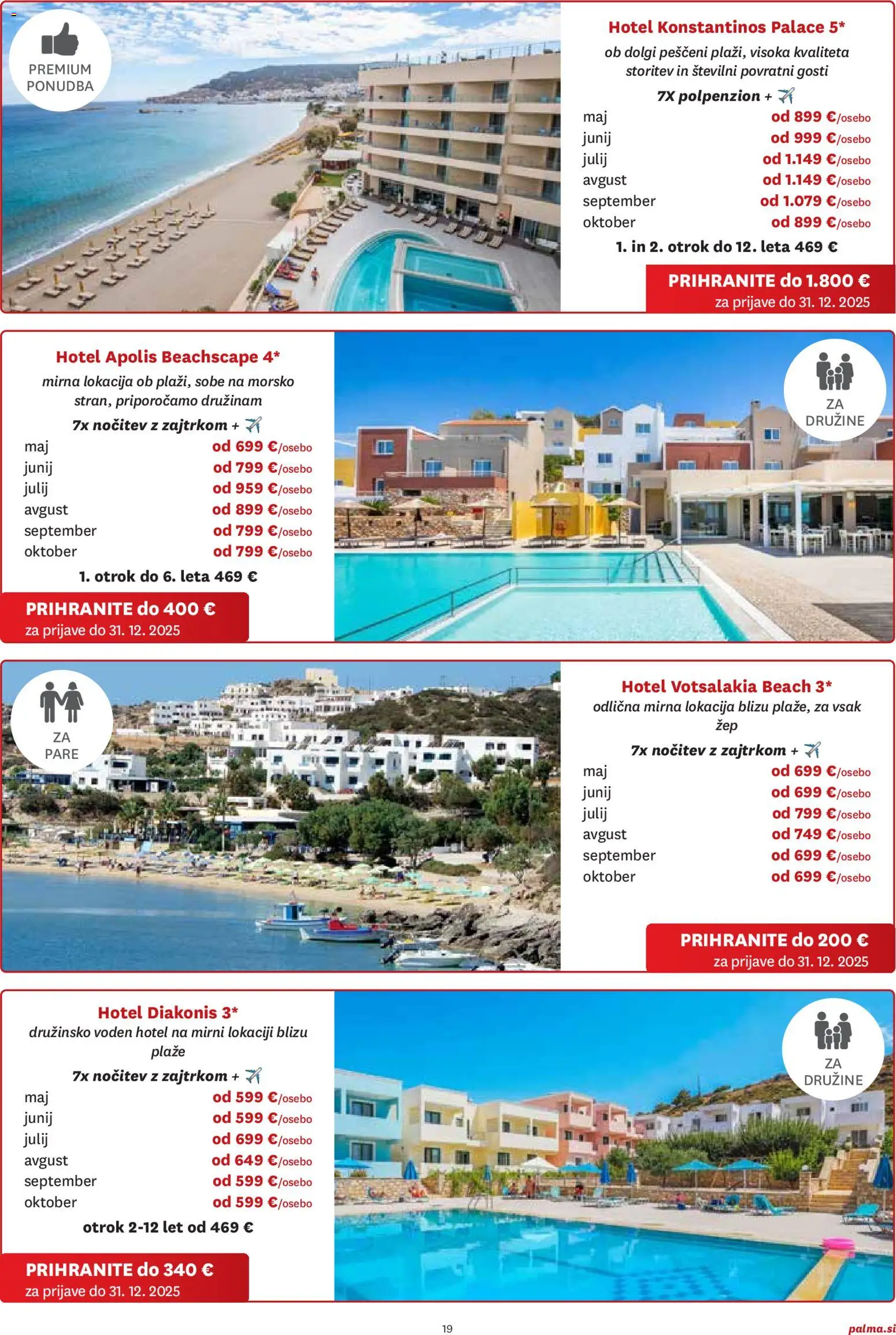 Novi Palma katalog ponudbe – veljaven od 06.11.2025 | Stran: 19