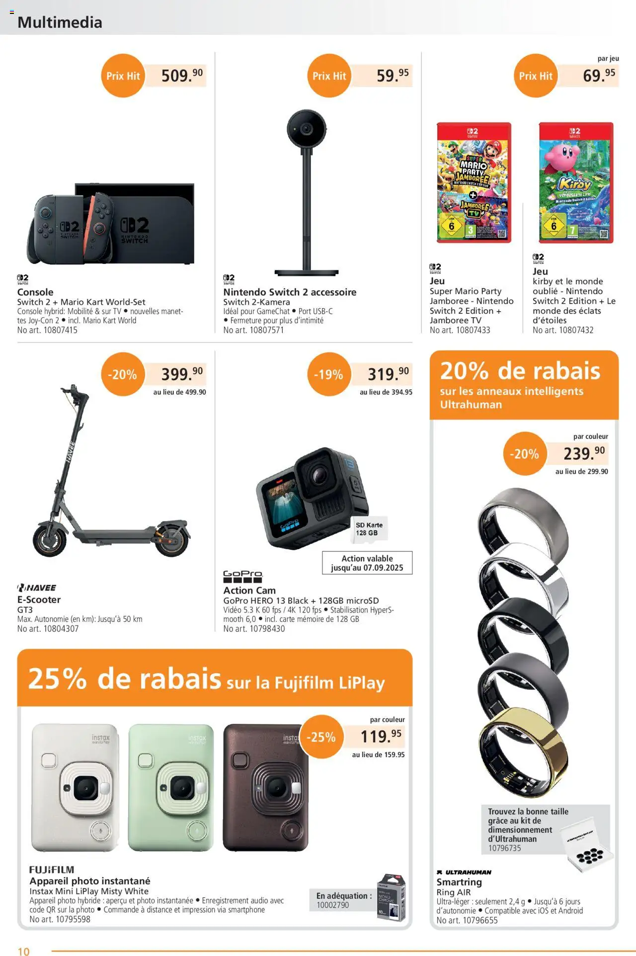 Fust Aktionen FR ab 25.08.2025 | Seite: 10 | Produkte: Action Cam, Audio, Smartphone, TV