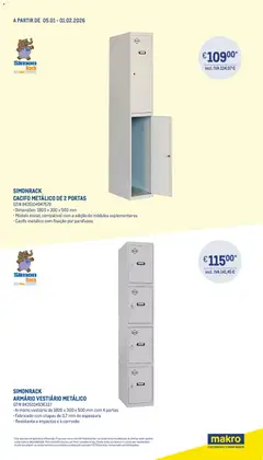 Pré-visualização Makro Tudo para escritórios e espaços profissionais válido de 05.01.2026 | Página: 4 | Produtos: Armário, Portas