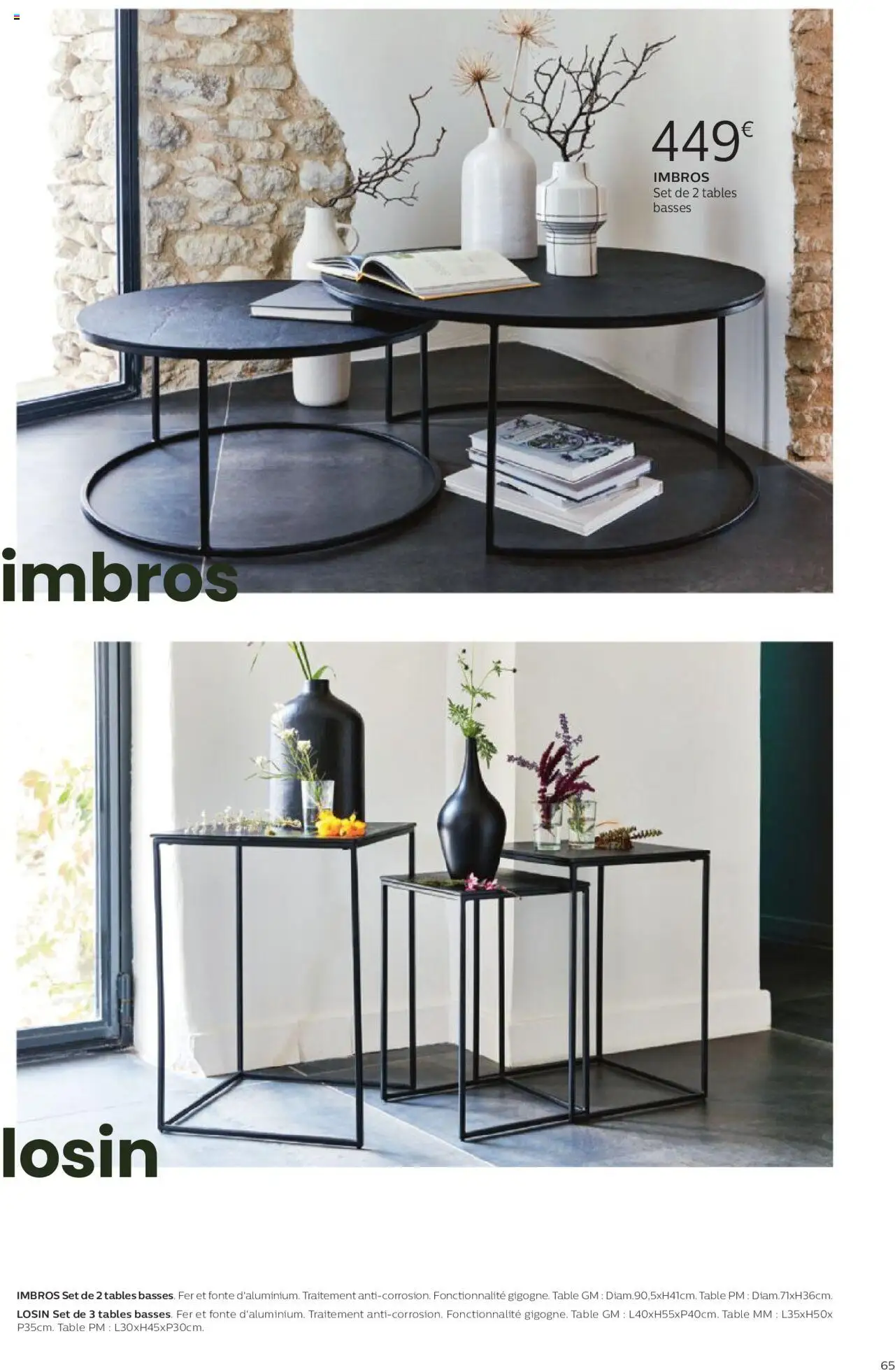 {H1} | Page: 65 | Produits: Table