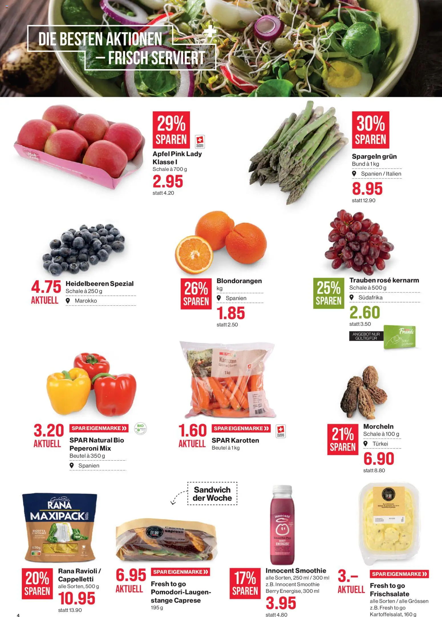SPAR aktionen – gültig ab 23.04.2026 | Seite: 4 | Produkte: Äpfel