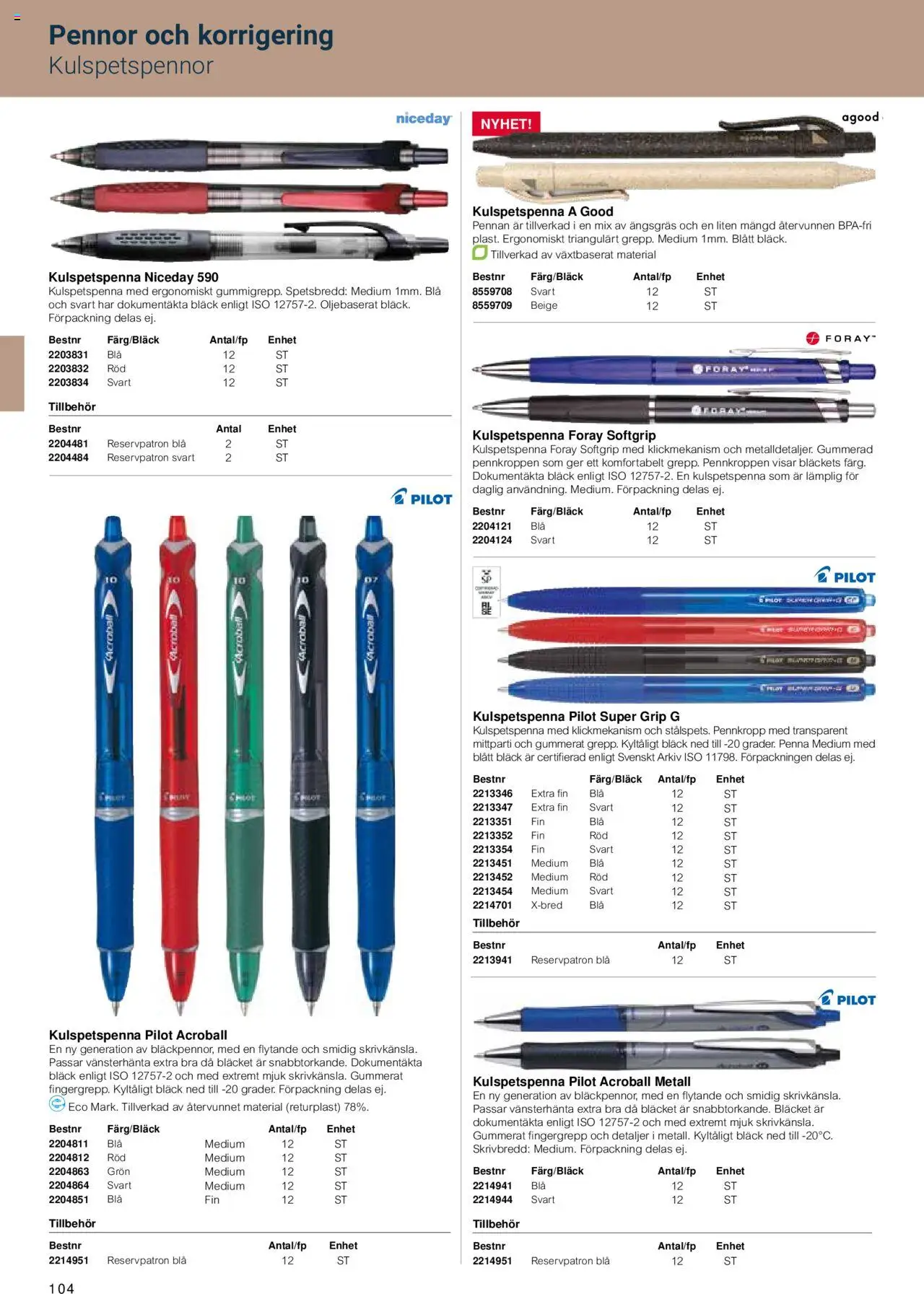 Office Depot reklamblad aktuell från 15.02.2024 | Sida: 106 | Produkter: Penna