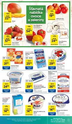 Náhled letáku Tesco leták - Supermarket od 25.03.2026 | Strana: 5 | Produkty: Ovoce, Smetana, Paprika, Gervais