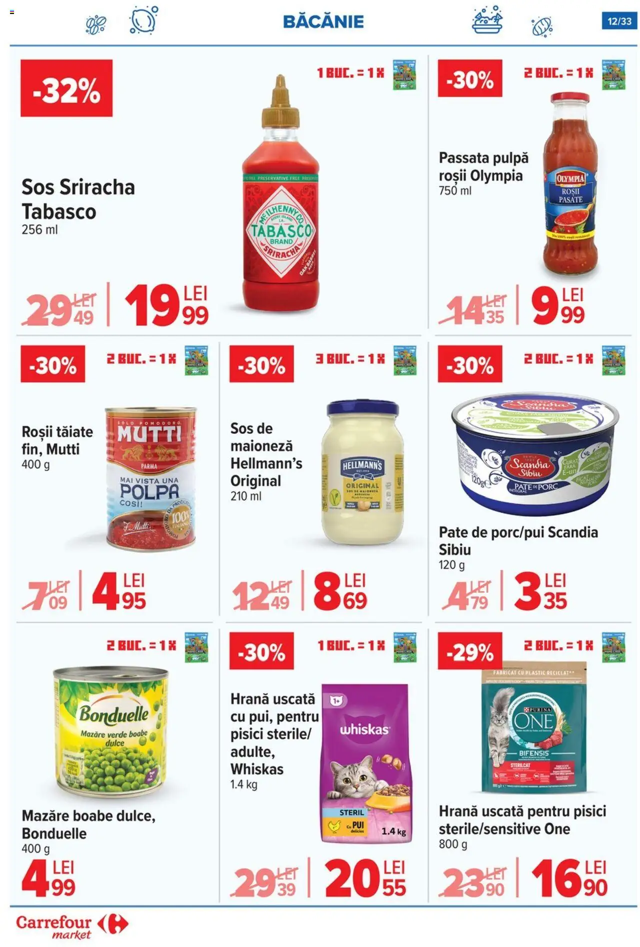Noul catalog Carrefour – valabil de la 01.10.2025 | Pagină: 13 | Produse: Eğitim ve Zeka Geliştirici Oyuncaklar, Hacıyatmaz Kedi Oyuncağı, Pate, Sos