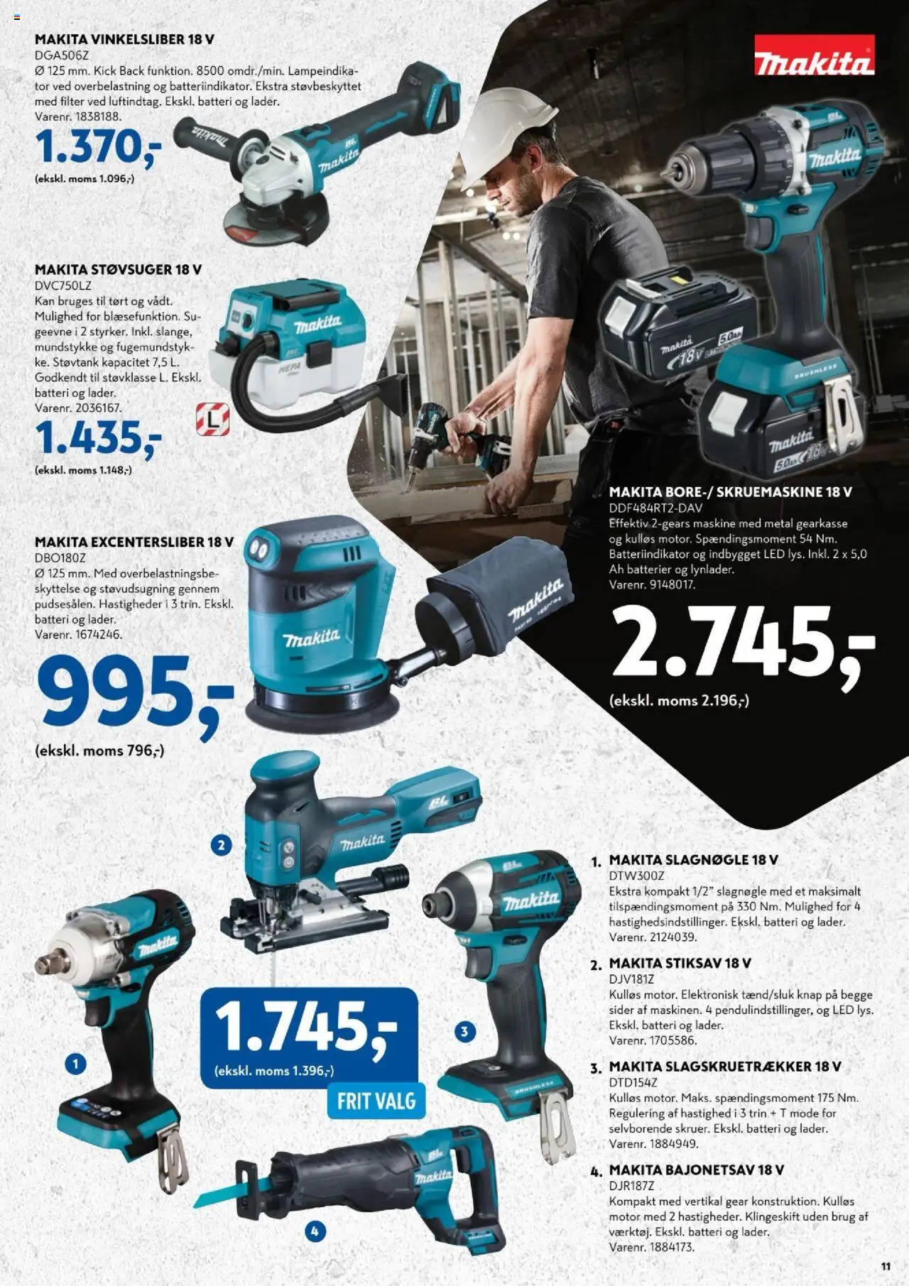 Davidsen tilbudsavis – gyldig fra 06.10.2025 | Side: 11 | Produkter: Batterier, Støvsuger, Batteri