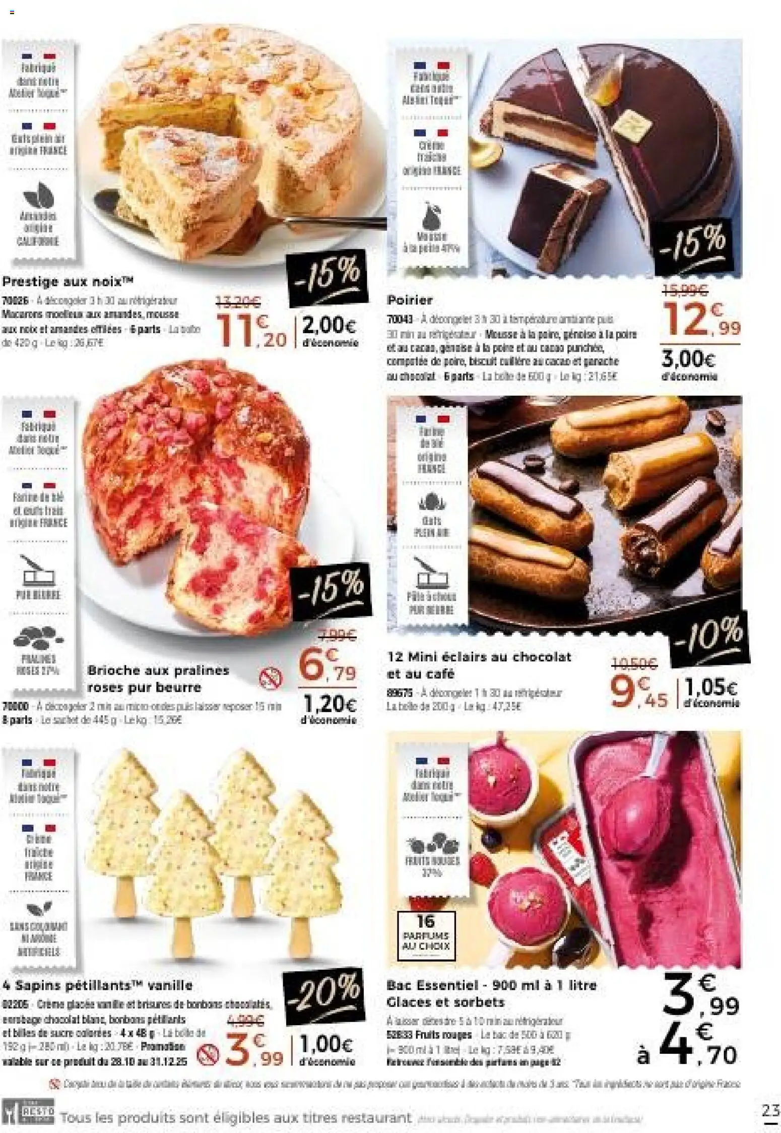 {H1} | Page: 23 | Produits: Sucre, Poire, Bol, Mousse