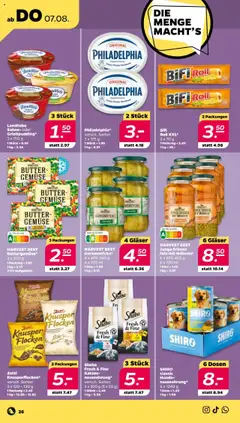 Netto Prospekt 	 - gültig ab dem 04.08.2025 | Seite: 28 | Produkte: Sheba, Philadelphia, Flocken, Erbsen
