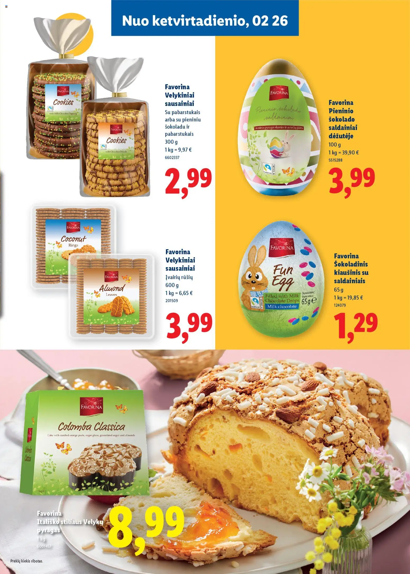 LIDL akcijos nuo 23.02.2026 | Puslapis: 17 | Prekių: Sausainiai, Pyragas, Saldainiai