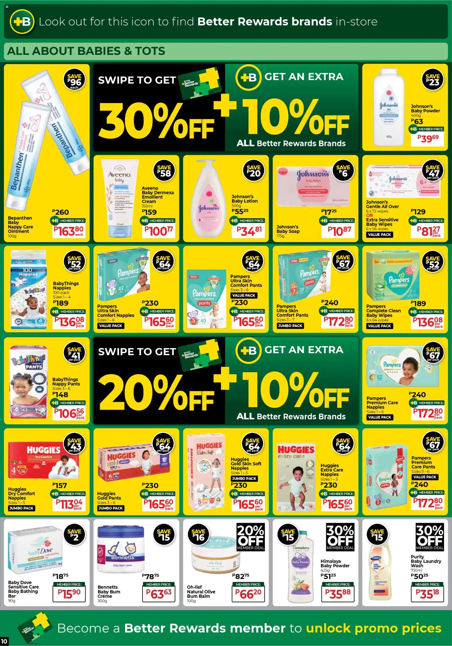 New Dis-Chem catalogue – valid from 24.11.2025 | Page: 10 | Products: Pants, Cream, Soap, Lotion