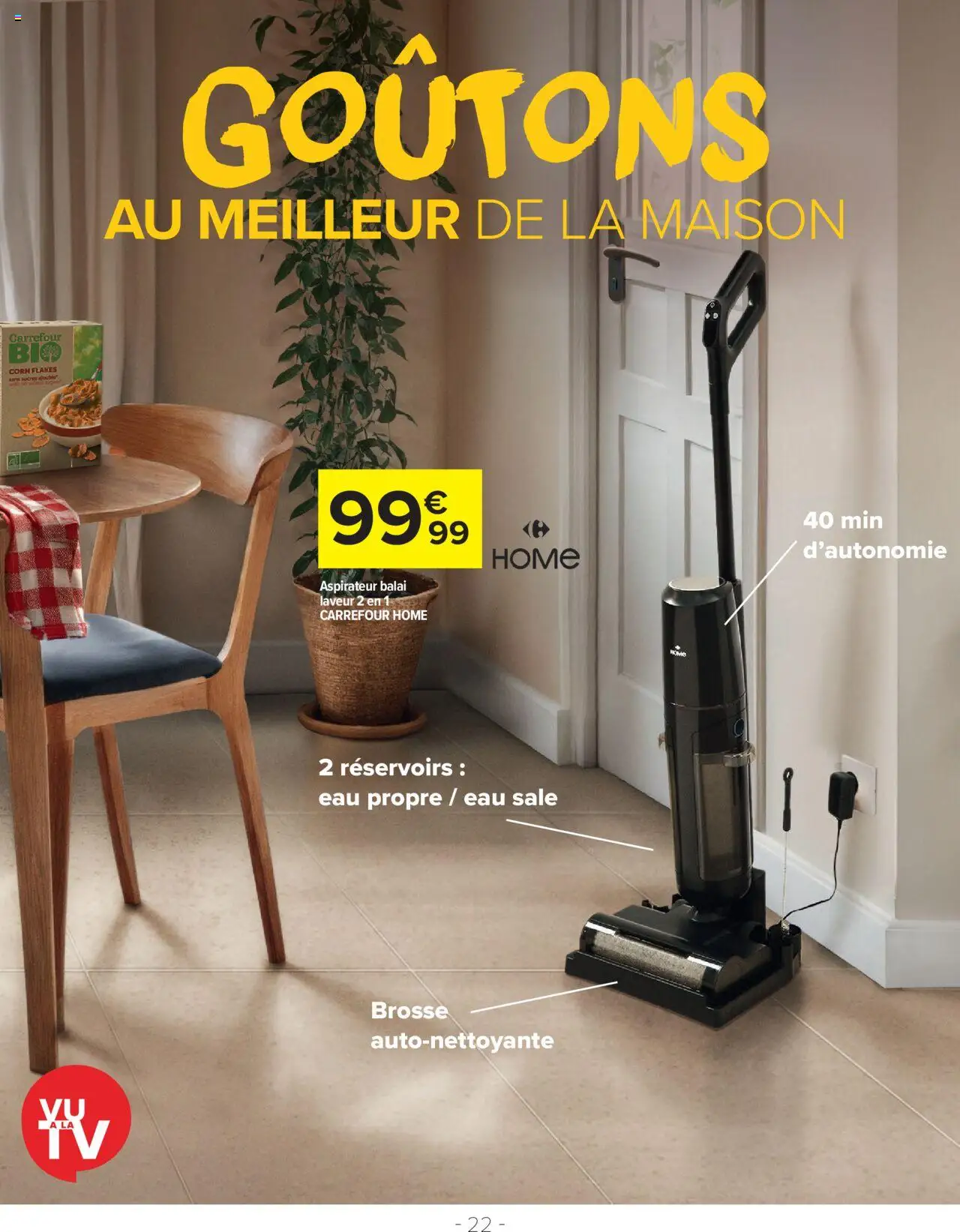 {H1} | Page: 22 | Produits: Aspirateur, Brosse, Balai, Aspirateur balai
