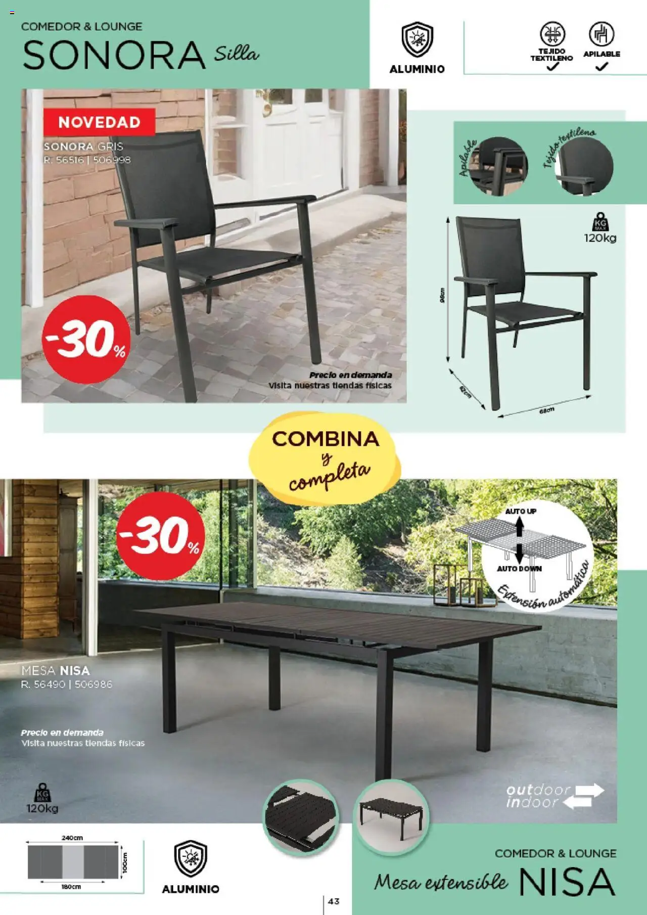 Espaço Casa - Catálogo AireLibre 2025 │ válido de 12.05.2025 | Página: 43 | Produtos: Mesa
