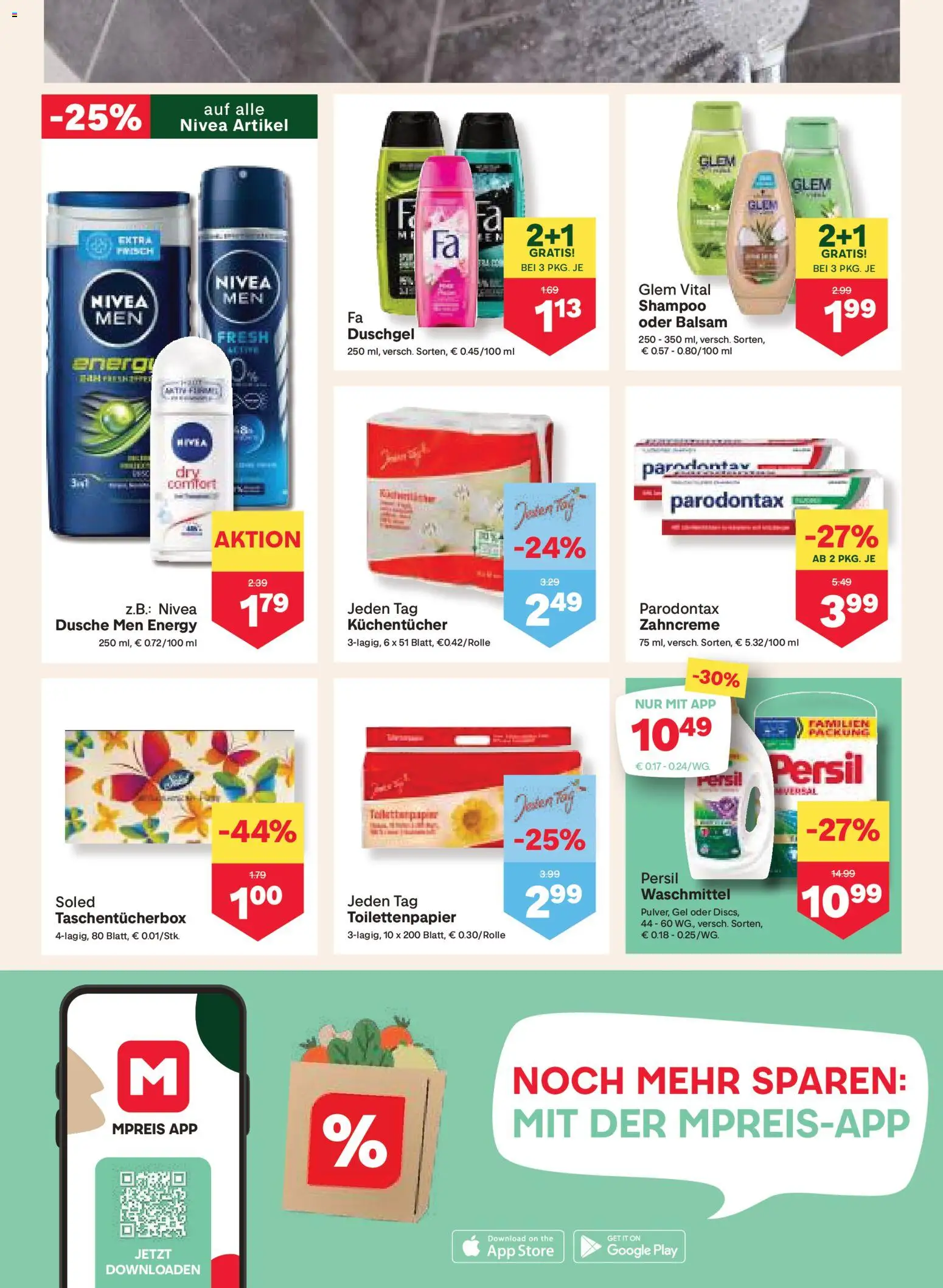 MPREIS Altenmarkt im Pongau gültig ab 27.02.2026 | Seite: 10 | Produkte: Dusche, Shampoo, Duschgel, Waschmittel