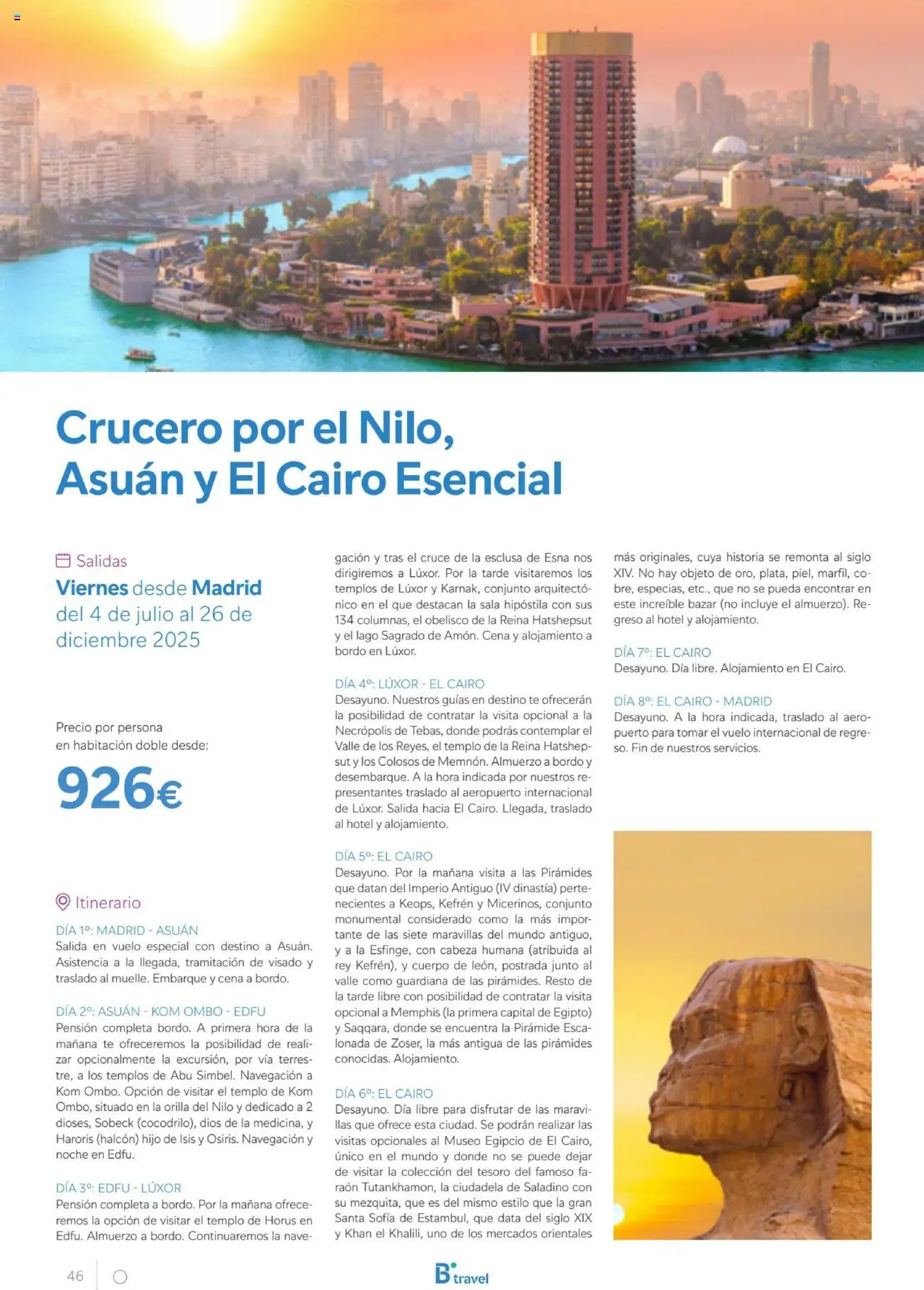 B the travel brand Egipto │ válido desde el 01.07.2025 | Página: 46