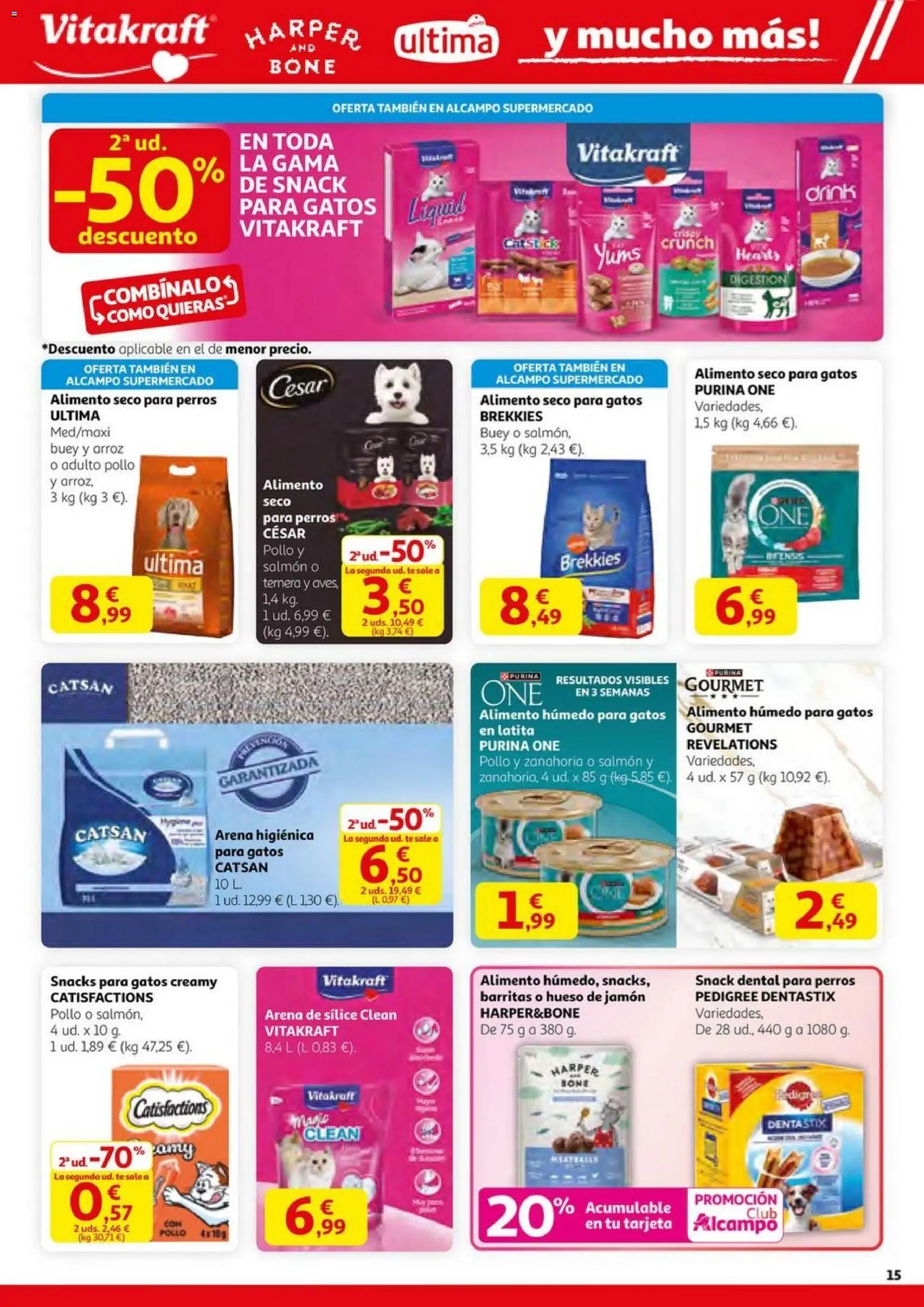 Alcampo - HP Nacional Unificado │ válido desde el 23.10.2025 | Página: 15 | Productos: Jamón, Arroz, Zanahoria, Té