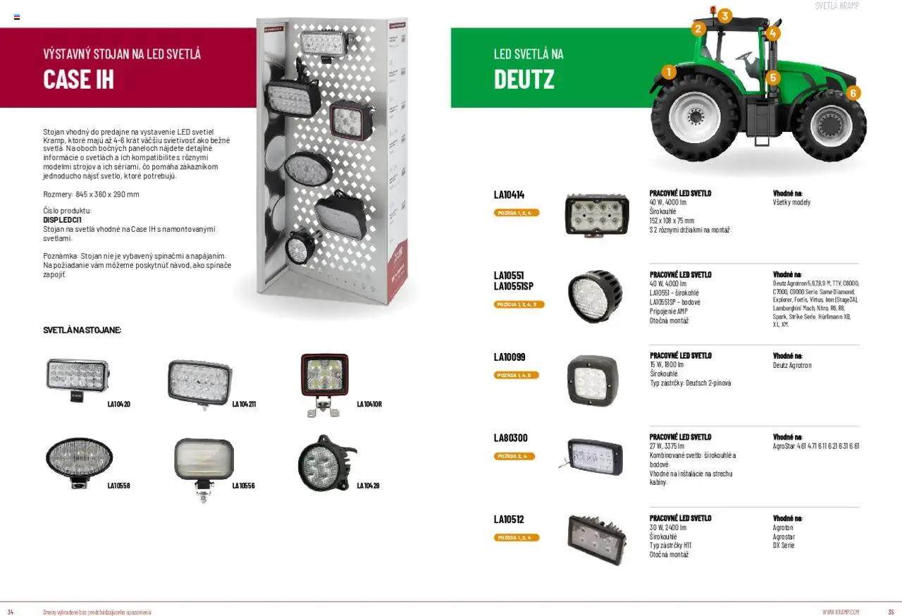 Nové Kramp akcie – leták je platný od 12.08.2025 | Strana: 18 | Produkty: Led svetlá, Svetlo, Svetlá