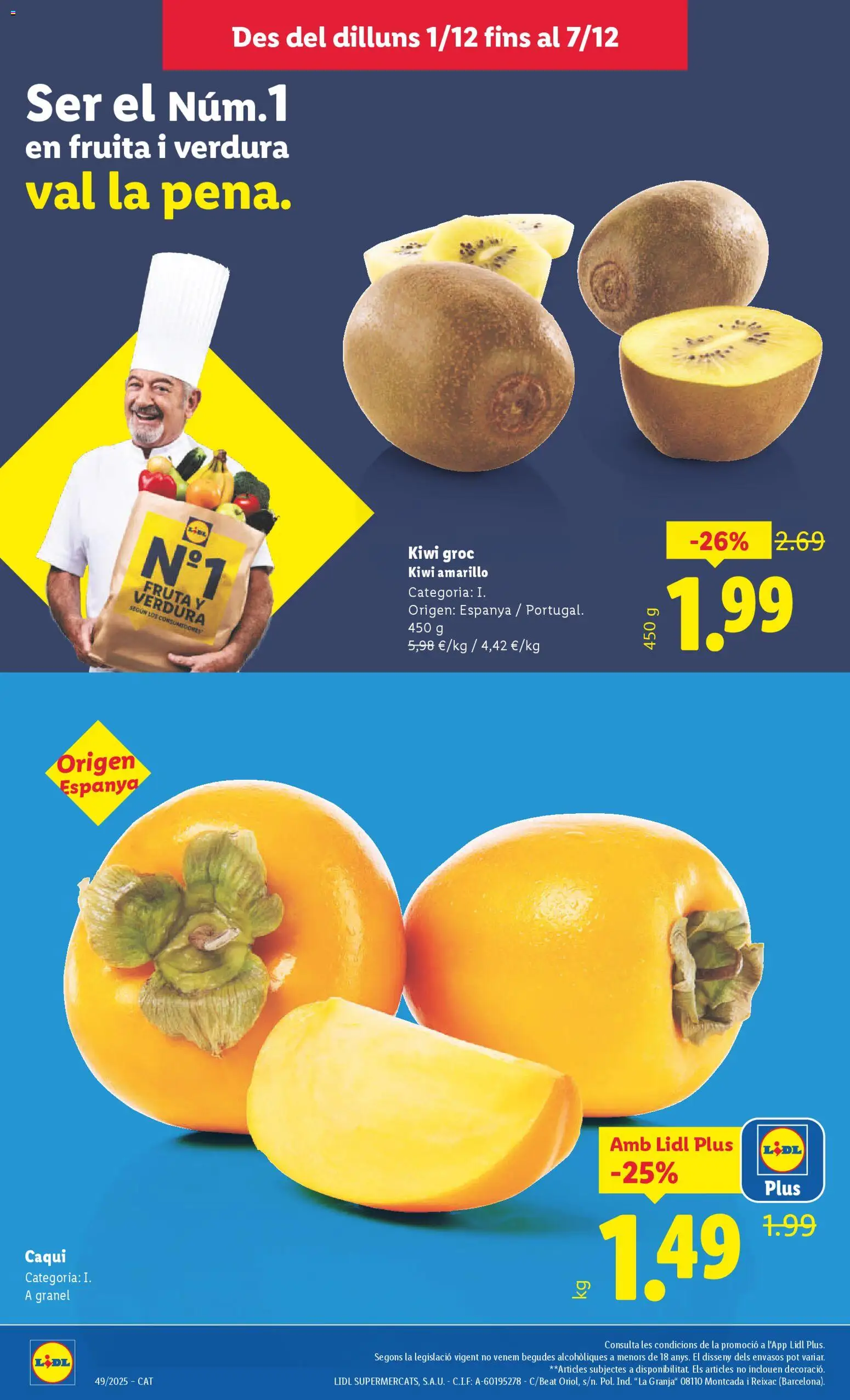 Lidl folleto │ válido desde el 01.12.2025 | Página: 2 | Productos: Kiwi