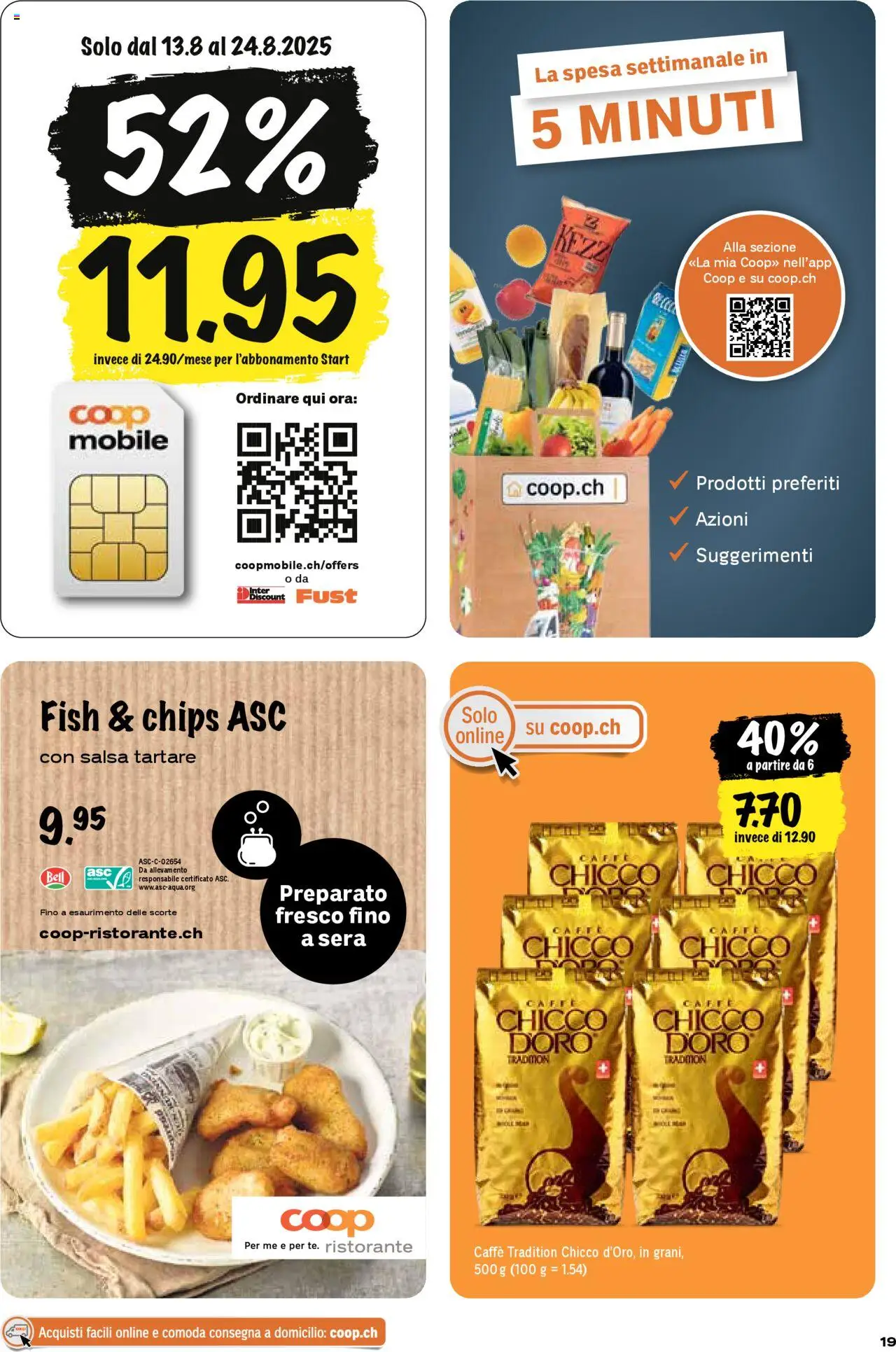 Coop - Una settimana di azioni ab 14.08.2025 | Seite: 19 | Produkte: Chips