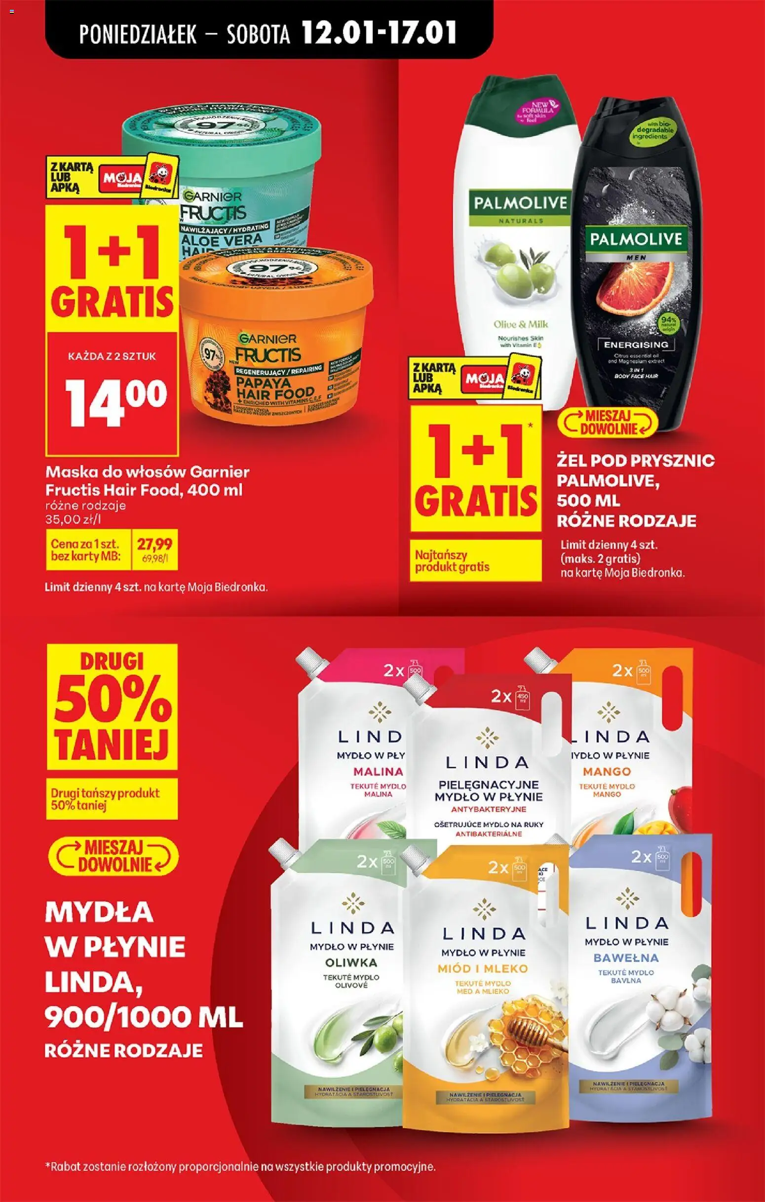 Biedronka gazetka od 12.01.2026 | Strona: 21 | Produkty: Prysznic, Body, Maska, Mydło
