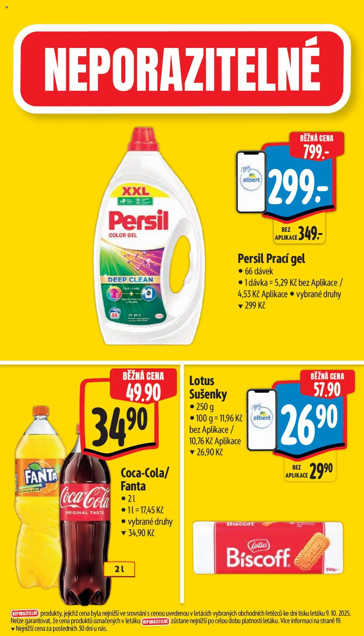 Albert leták - Supermarket od 15.10.2025 | Strana: 5 | Produkty: Prací gel, Fanta, Persil, Lotus