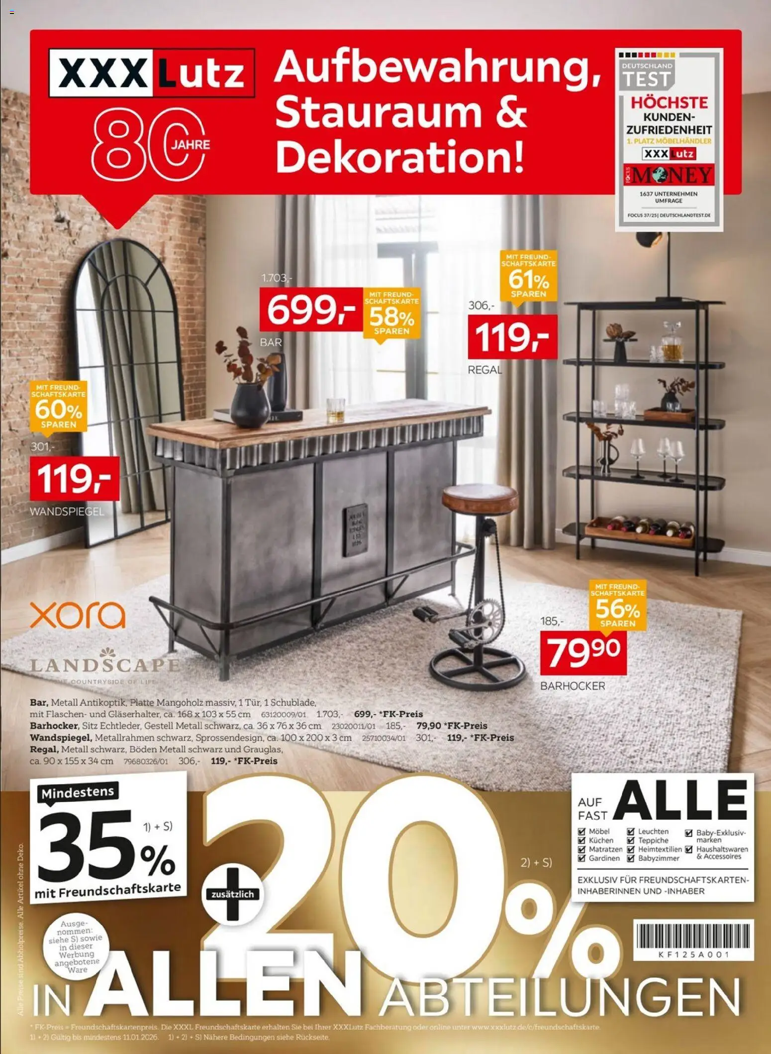 XXXL Lutz - Wohnaccessoires – gültig ab 28.12.2025 | Seite: 1 | Produkte: Barhocker, Regal, Wandspiegel, Kuchen
