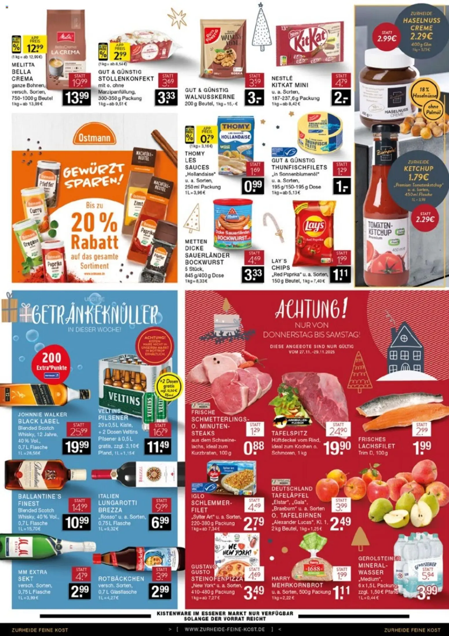 Edeka Zurheide Prospekt 	 – gültig ab 24.11.2025 | Seite: 6 | Produkte: Bockwurst, Melitta, Ketchup, Gerolsteiner