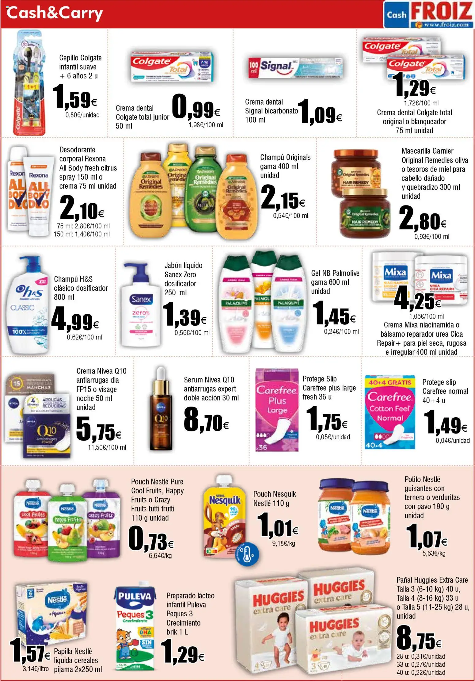 Froiz - Folleto Cash │ válido desde el 21.10.2025 | Página: 15 | Productos: Cepillo, Champú, Cereales, Crema