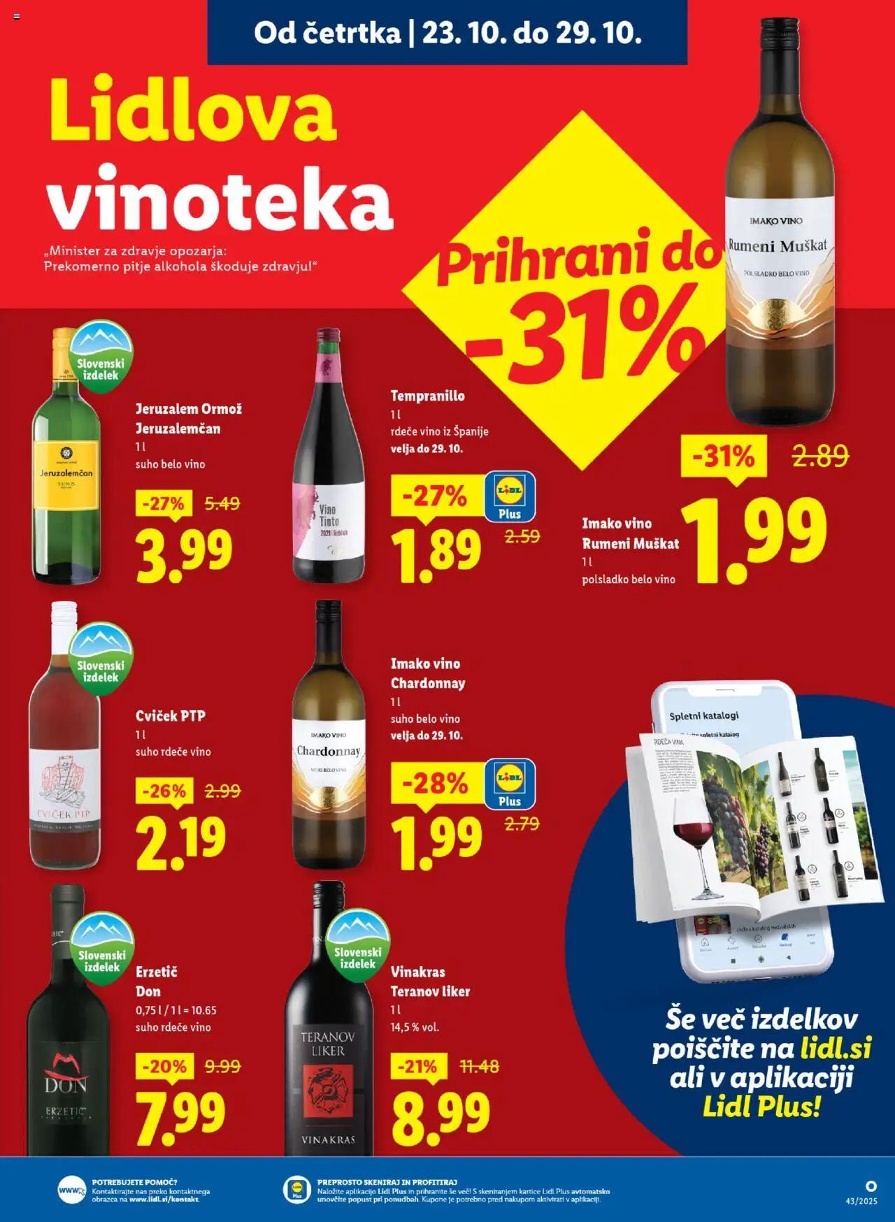 Novi Lidl katalog ponudbe – veljaven od 23.10.2025 | Stran: 31 | Izdelki: Vino