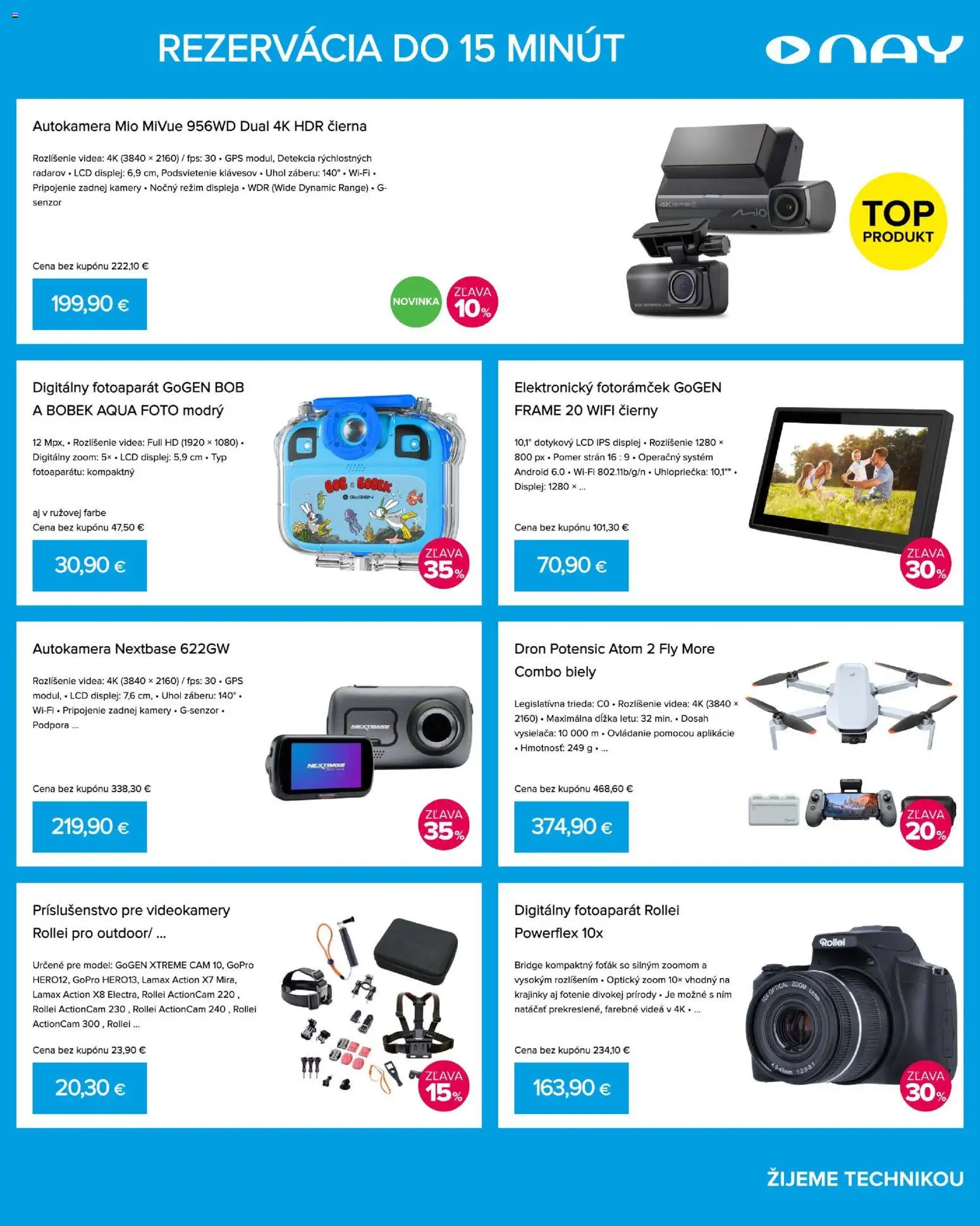 Nové NAY Elektrodom akcie – leták je platný od 09.03.2026 | Strana: 7 | Produkty: Gps, Dron, Fotoaparát