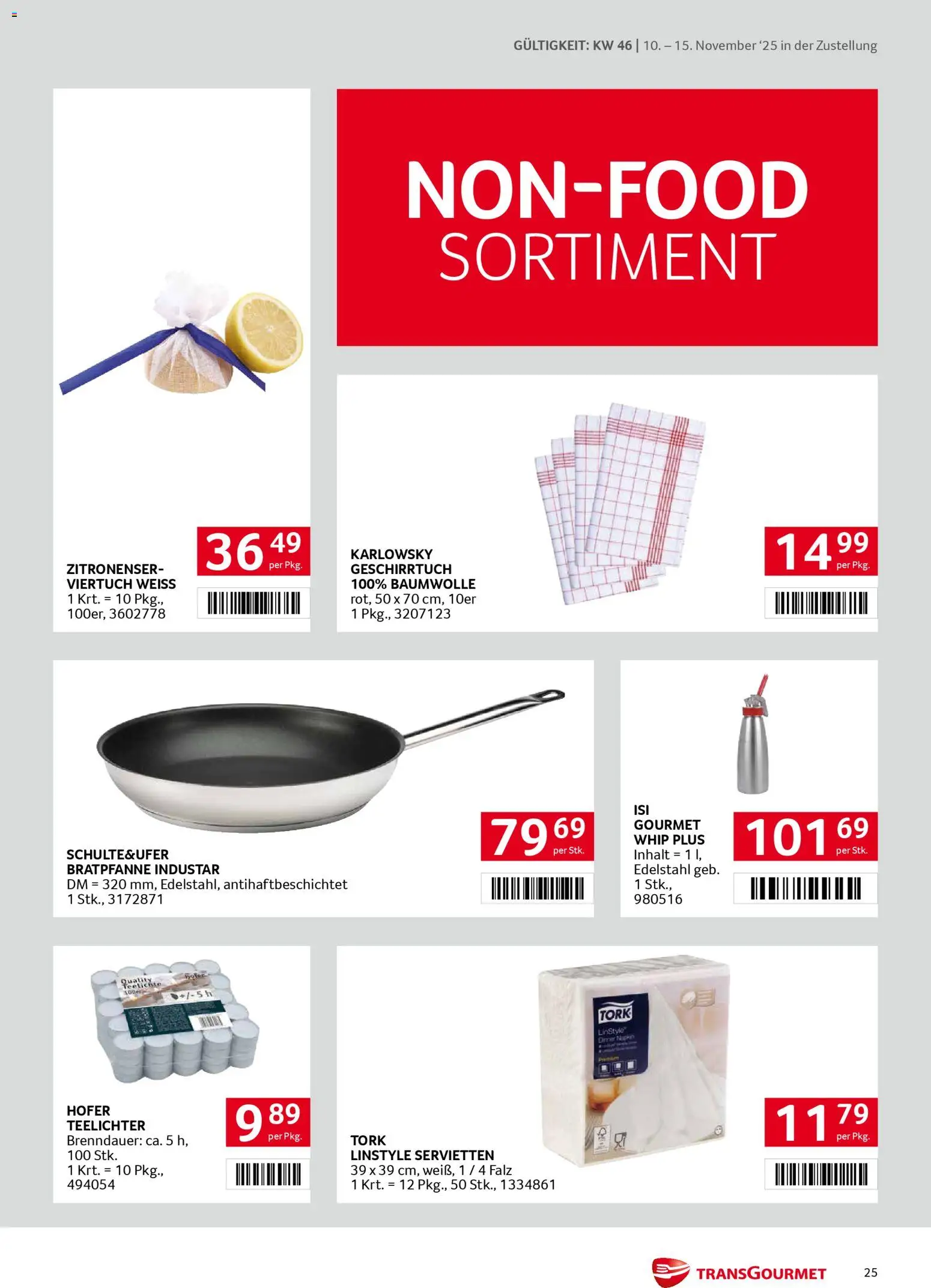 Transgourmet Zustellaktion gültig ab 10.11.2025 | Seite: 25