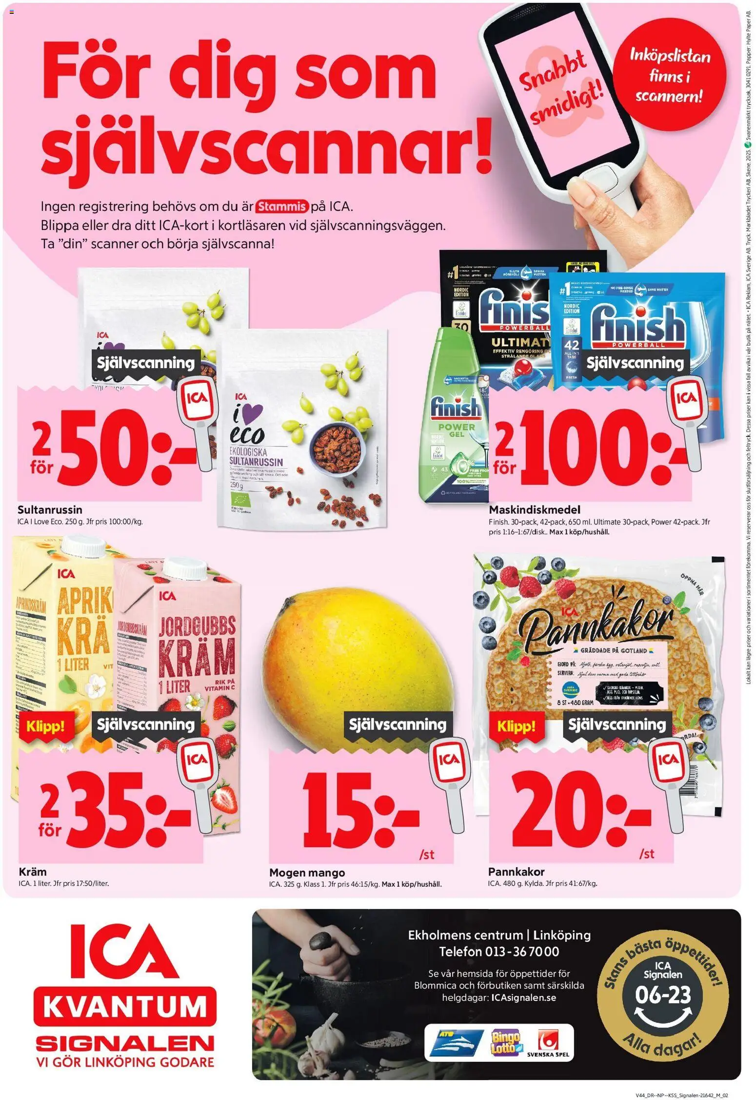 ICA Kvantum reklamblad aktuell från 27.10.2025 | Sida: 10 | Produkter: Papper, Kräm, Telefon, Spel