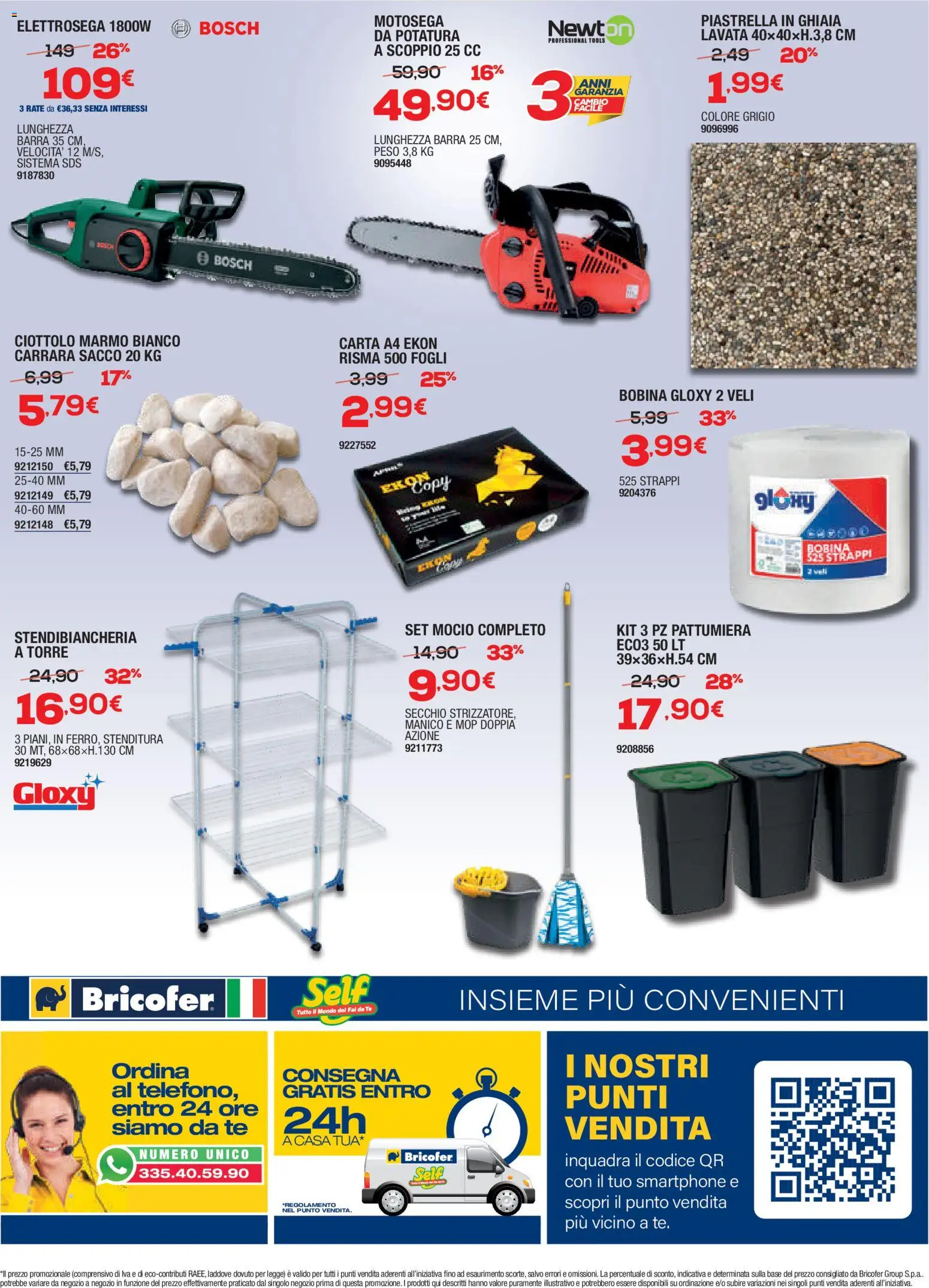 Volantino Bricofer del 15.01.2026 | Pagina: 8 | Prodotti: Tè, Mocio, Stendibiancheria, Secchio