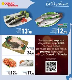 Anteprima del volantino BRANZINO AQUA DE MA, allevato in Italia (Golfo del Tigullio) 300/600 g circa valido a partire dal 04.12.2025 | Pagina: 9 | Prodotti: Pesce, Mazzancolle, Branzino, Rana pescatrice