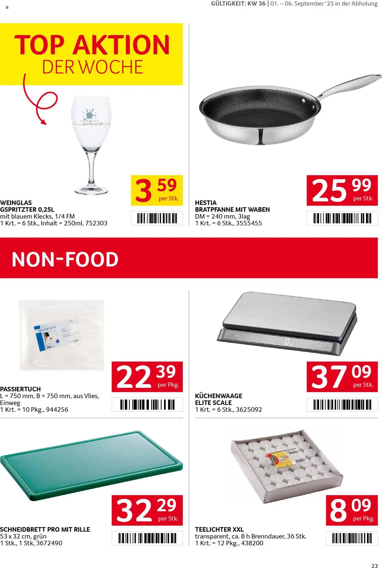 Transgourmet Flugblatt gültig ab 31.08.2025 | Seite: 23