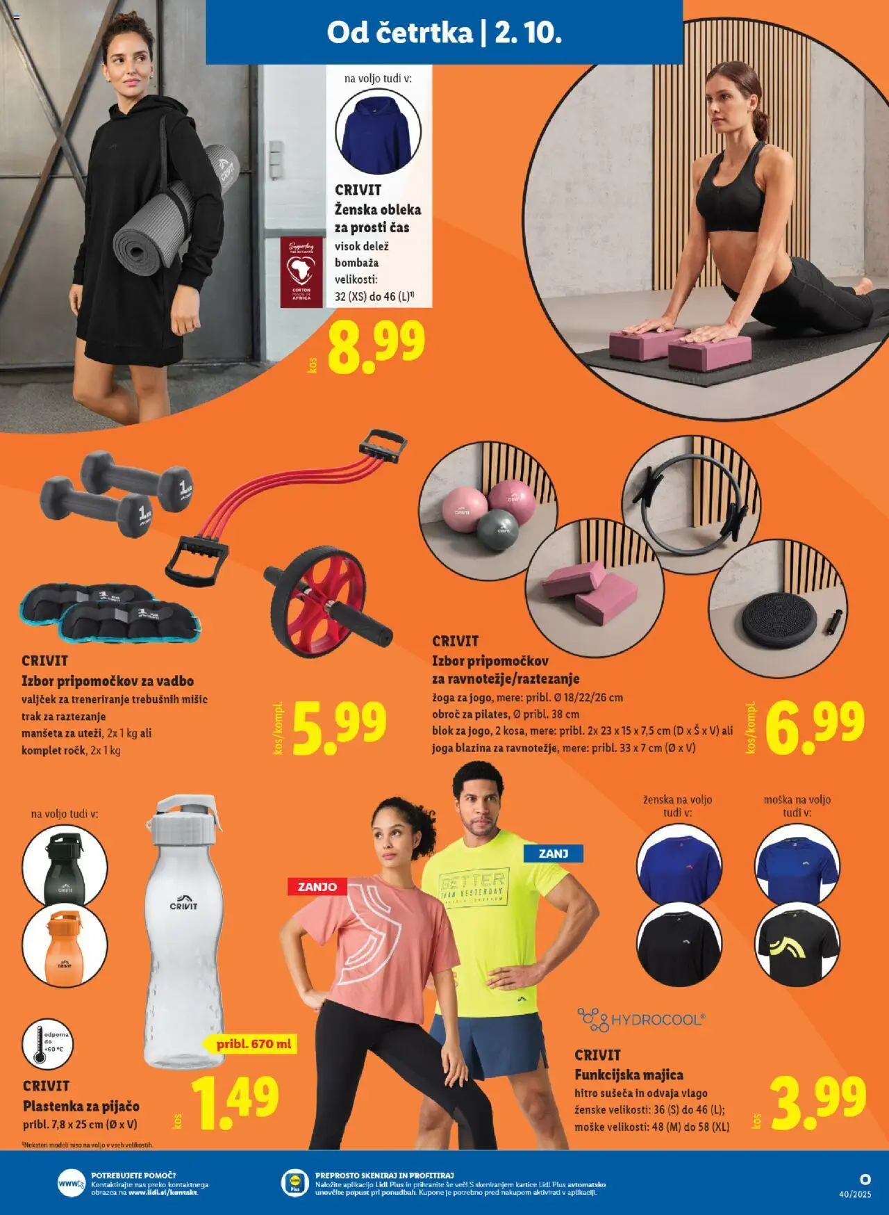 Novi Lidl katalog ponudbe – veljaven od 02.10.2025 | Stran: 35 | Izdelki: Blazina, Blok, Majica, Obleka