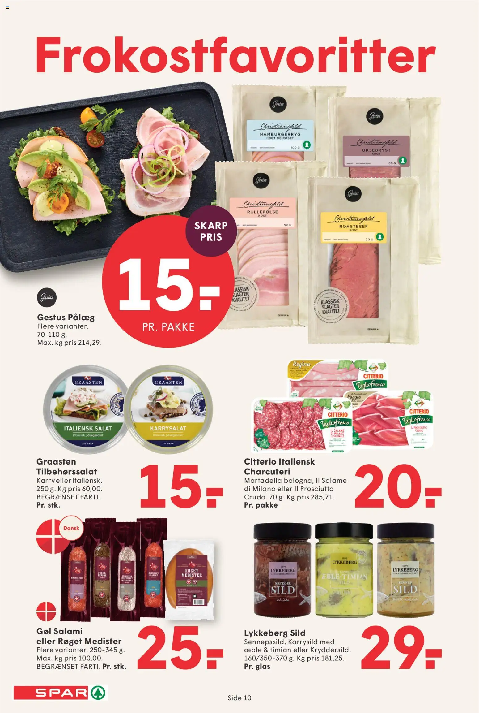 Spar tilbudsavis – gyldig fra 01.05.2026 | Side: 10 | Produkter: Rullepølse, Sennep, Sild, Roastbeef