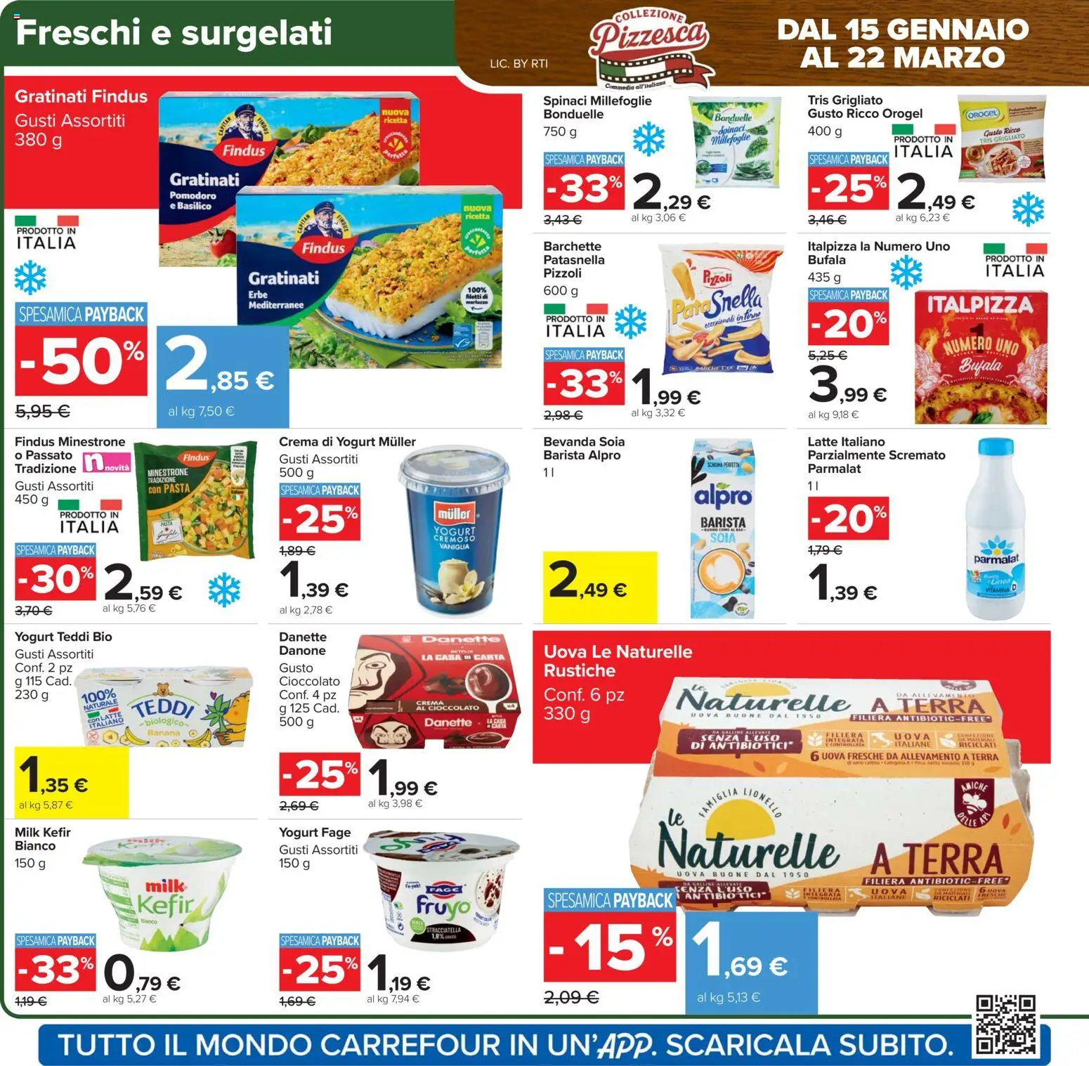 Volantino Carrefour del 27.01.2026 | Pagina: 8 | Prodotti: Yogurt, Uova, Cioccolato, Stracciatella