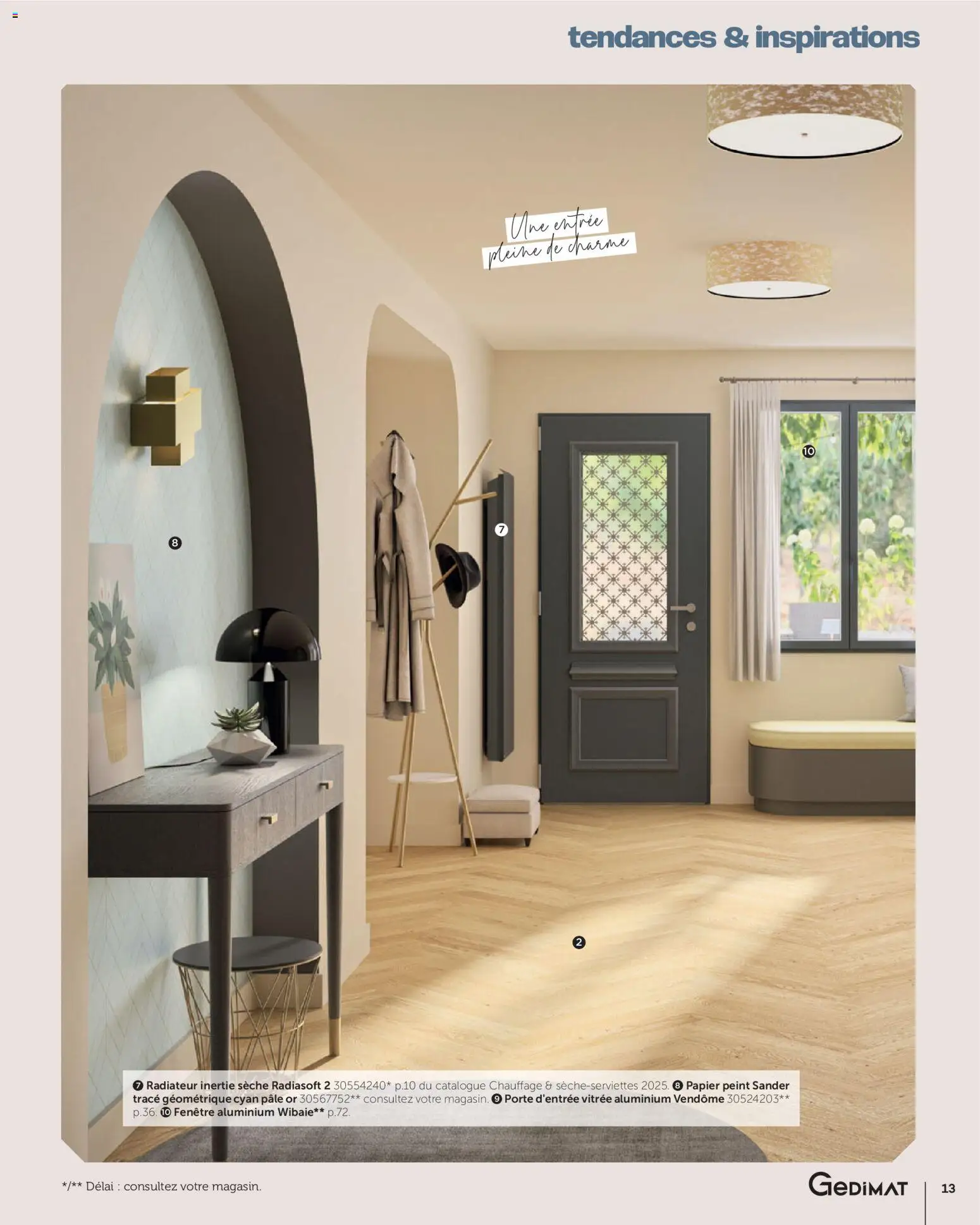 {H1} | Page: 13 | Produits: Porte, Radiateur, Papier peint